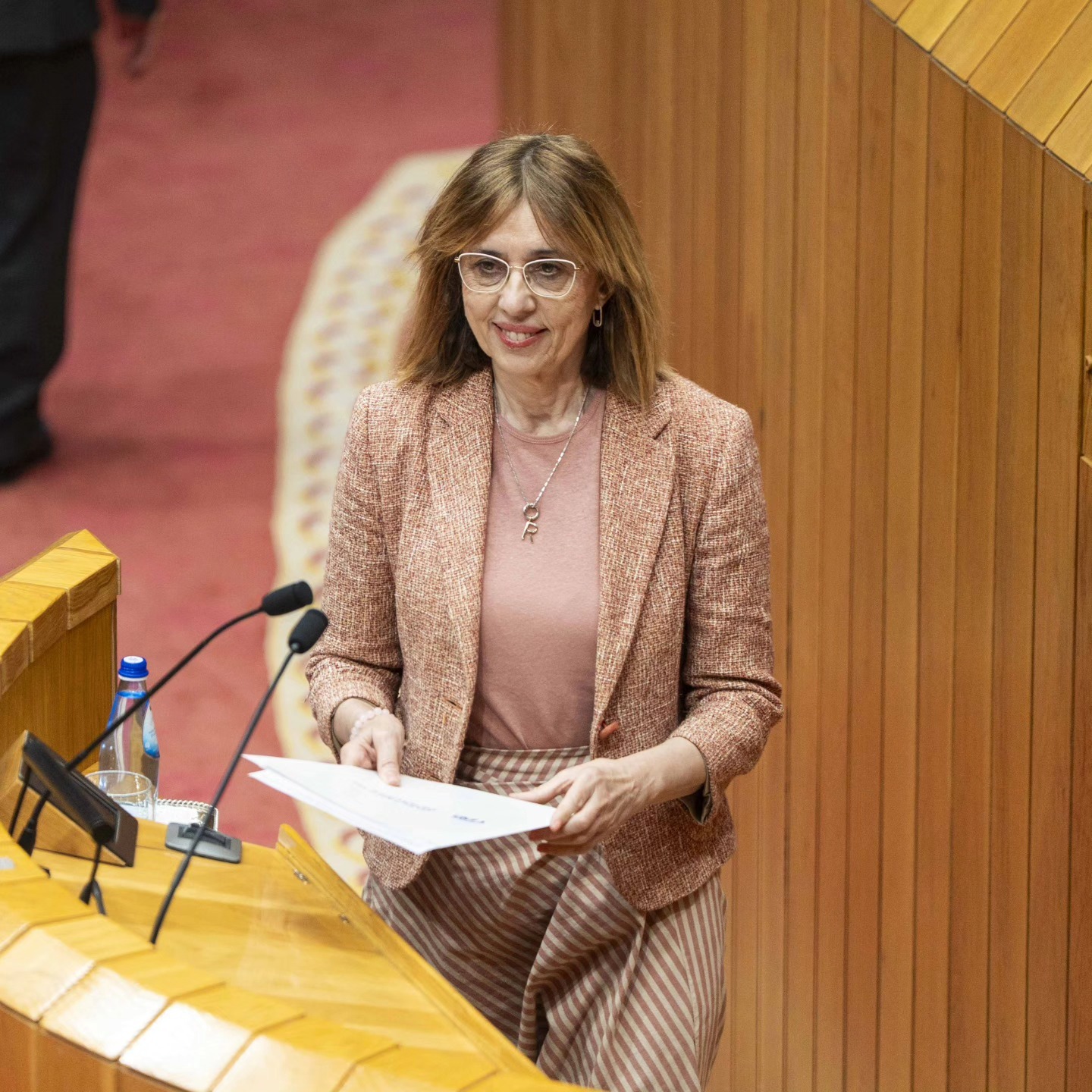 La nueva vicepresidenta del Parlamento gallego, Raquel Arias.