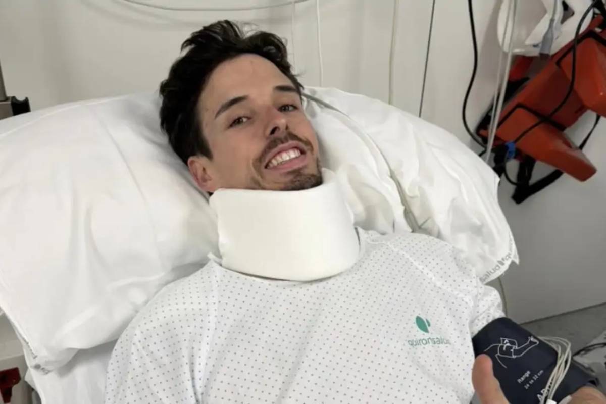 Álex Márquez, en el hospital.