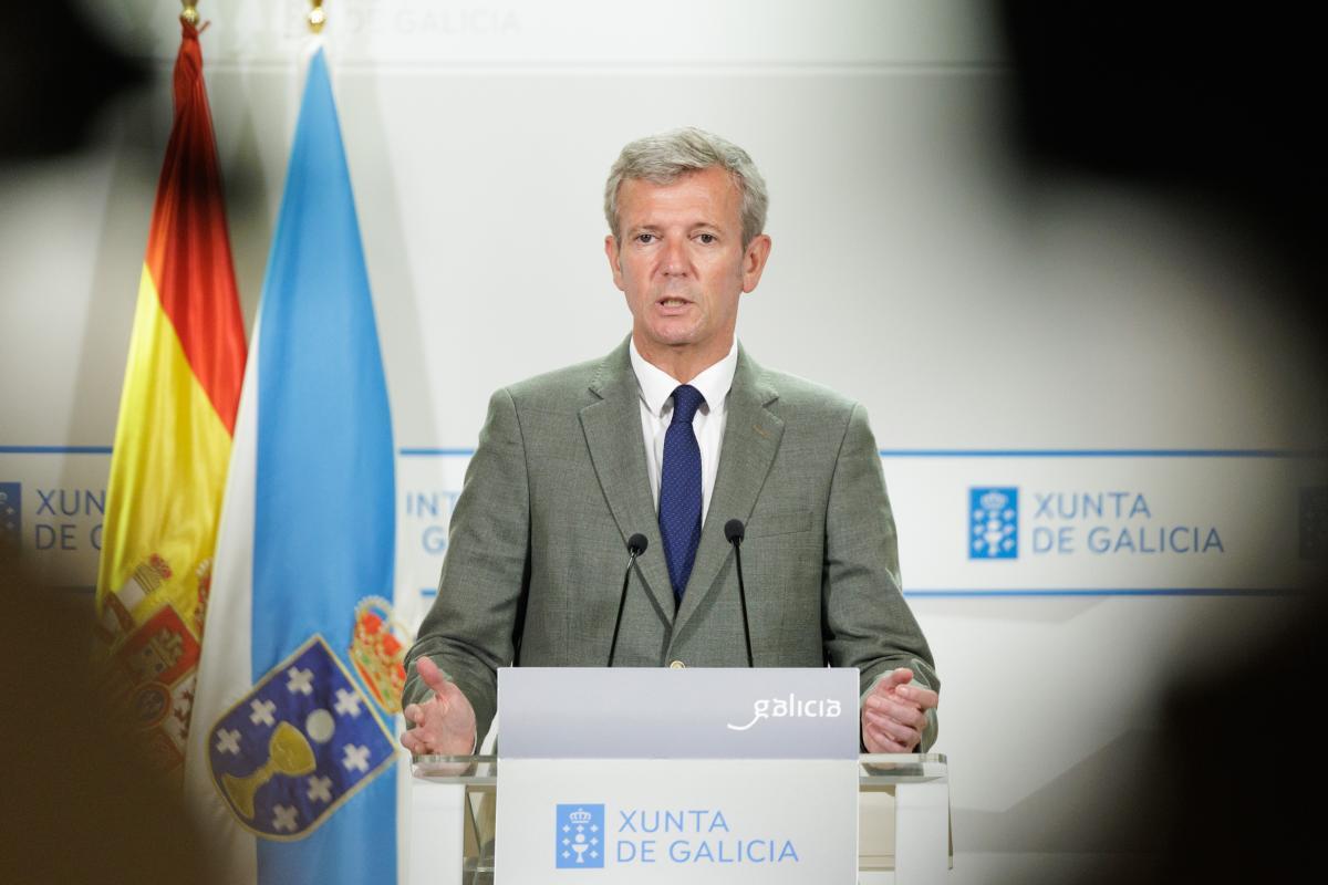 El presidente gallego, Alfonso Rueda.
