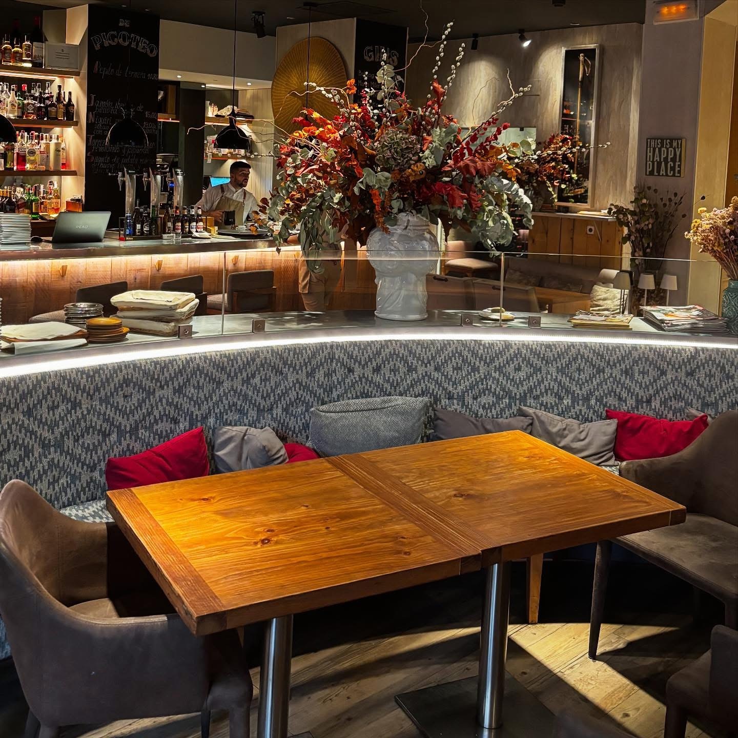 Interior del restaurante.