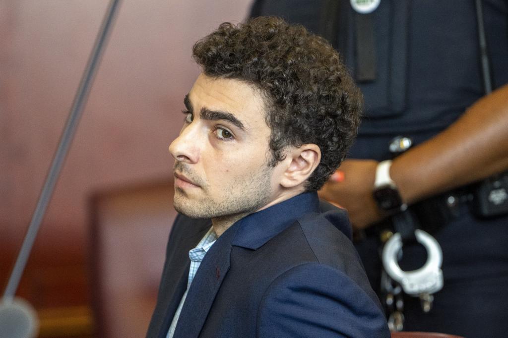 Luigi Mangione, durante la audiencia celebrada este lunes.