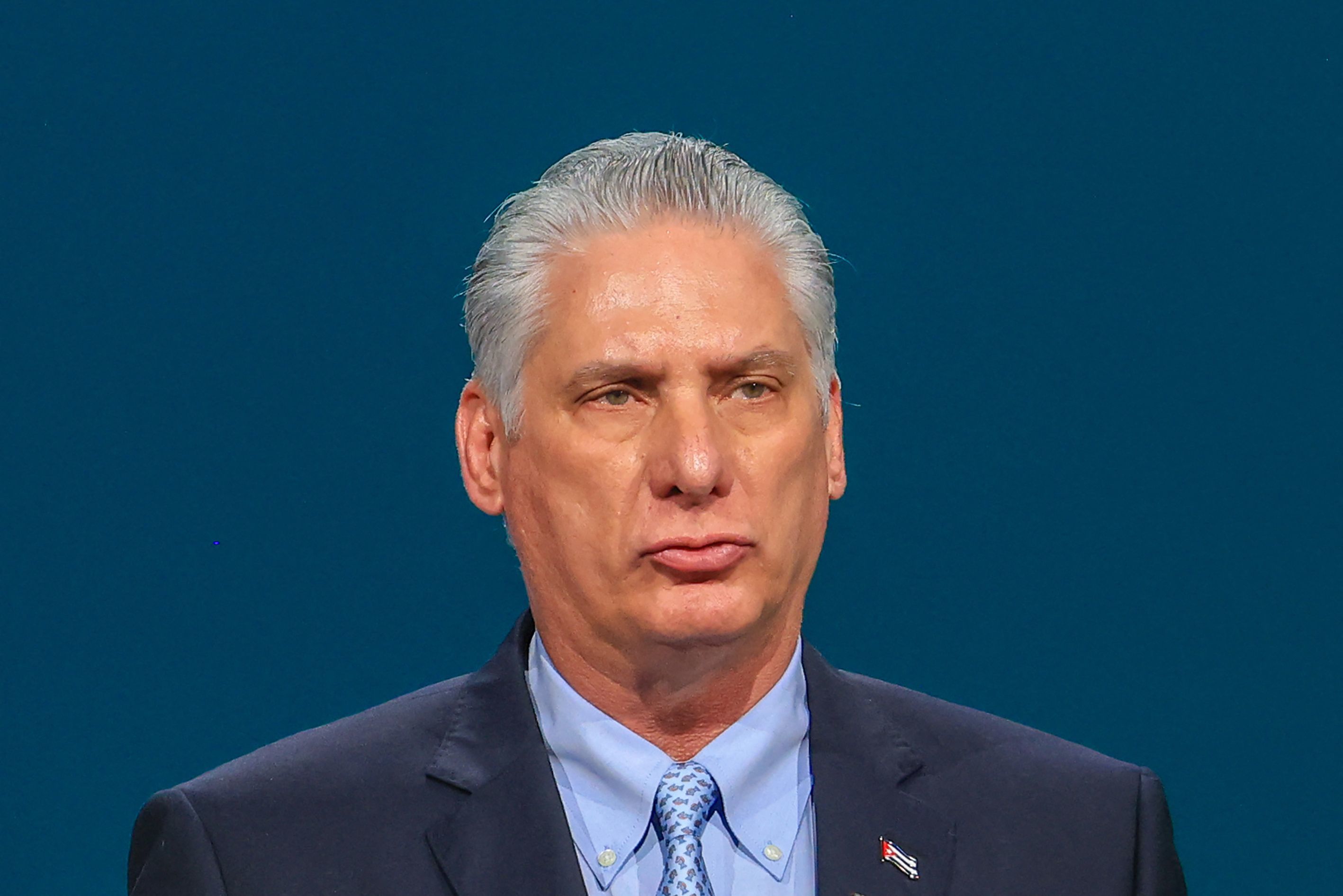 El presidente cubano Miguel D�az- Canel.