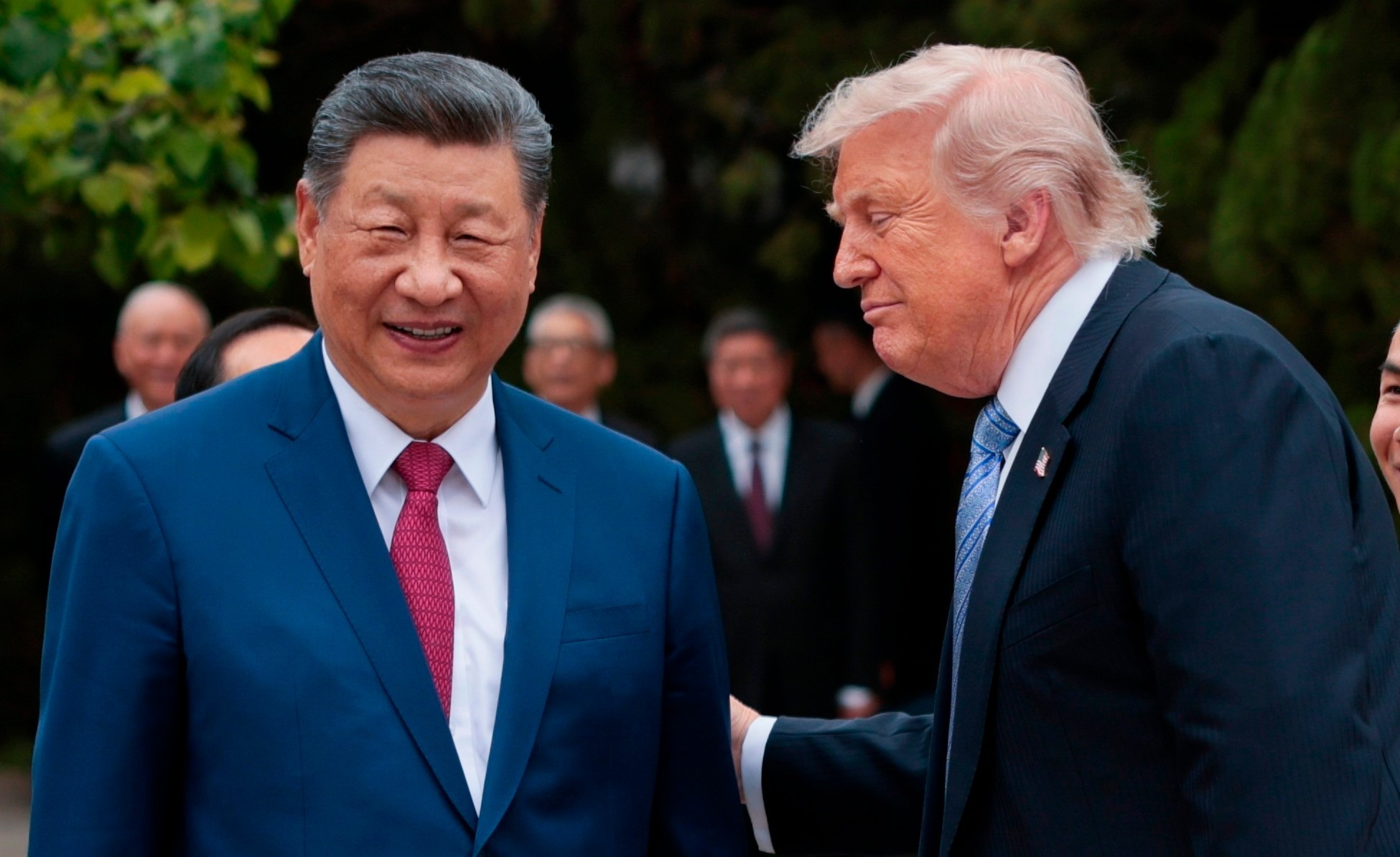 Donald Trump y Xi Jinping, durante la visita del estadounidense a China la semana pasada.