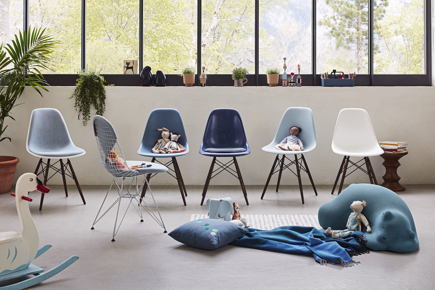 Sillas de Eames.