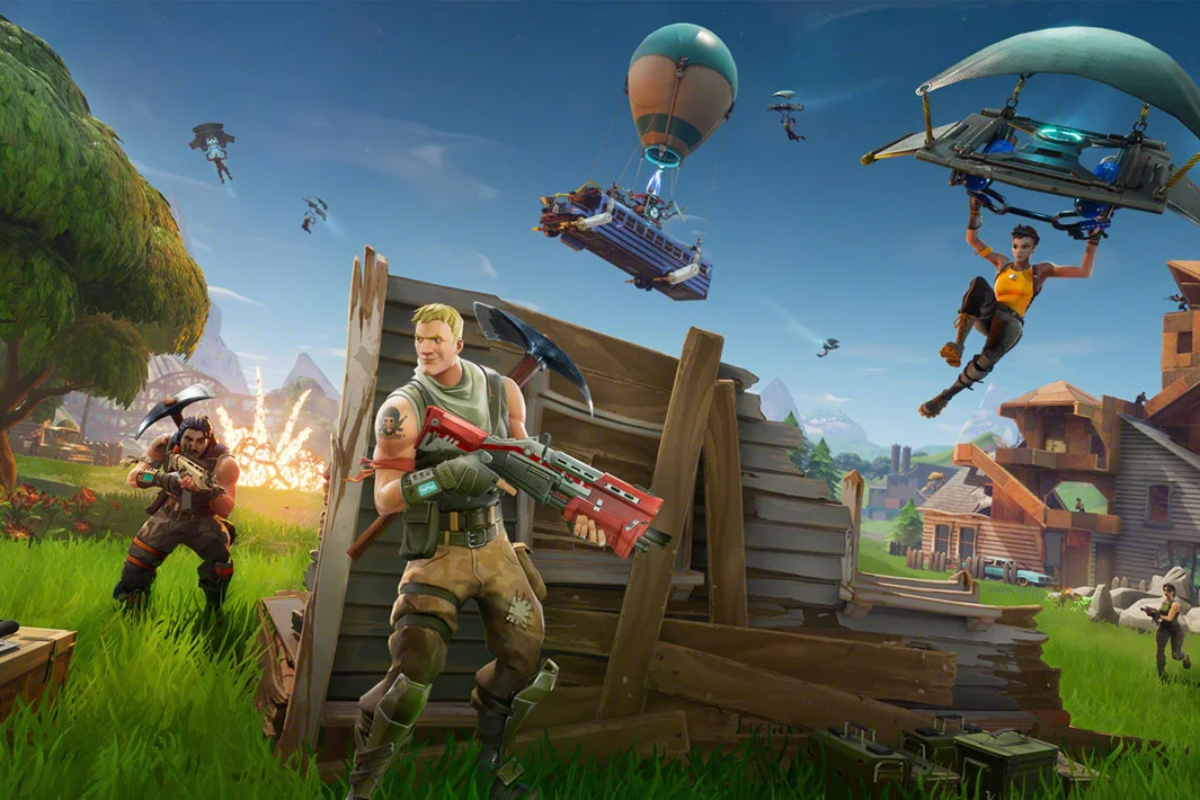 Una de las pantallas de carga del famoso videojuego Fortnite.