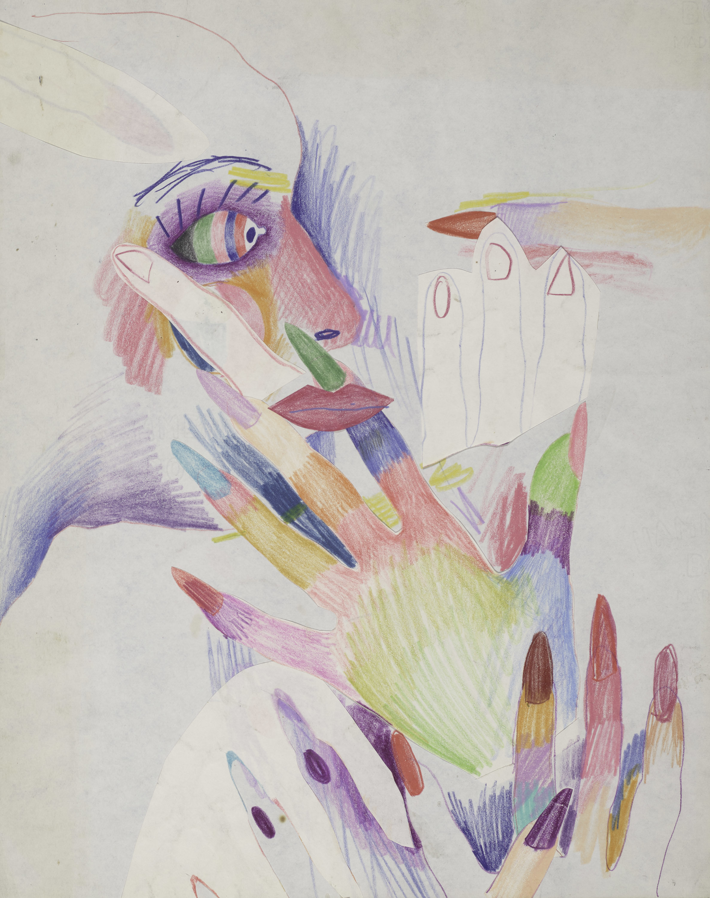 Dibujo sin t�tulo de los a�os 60, de la colecci�n del Buffalo AKG Art Museum.