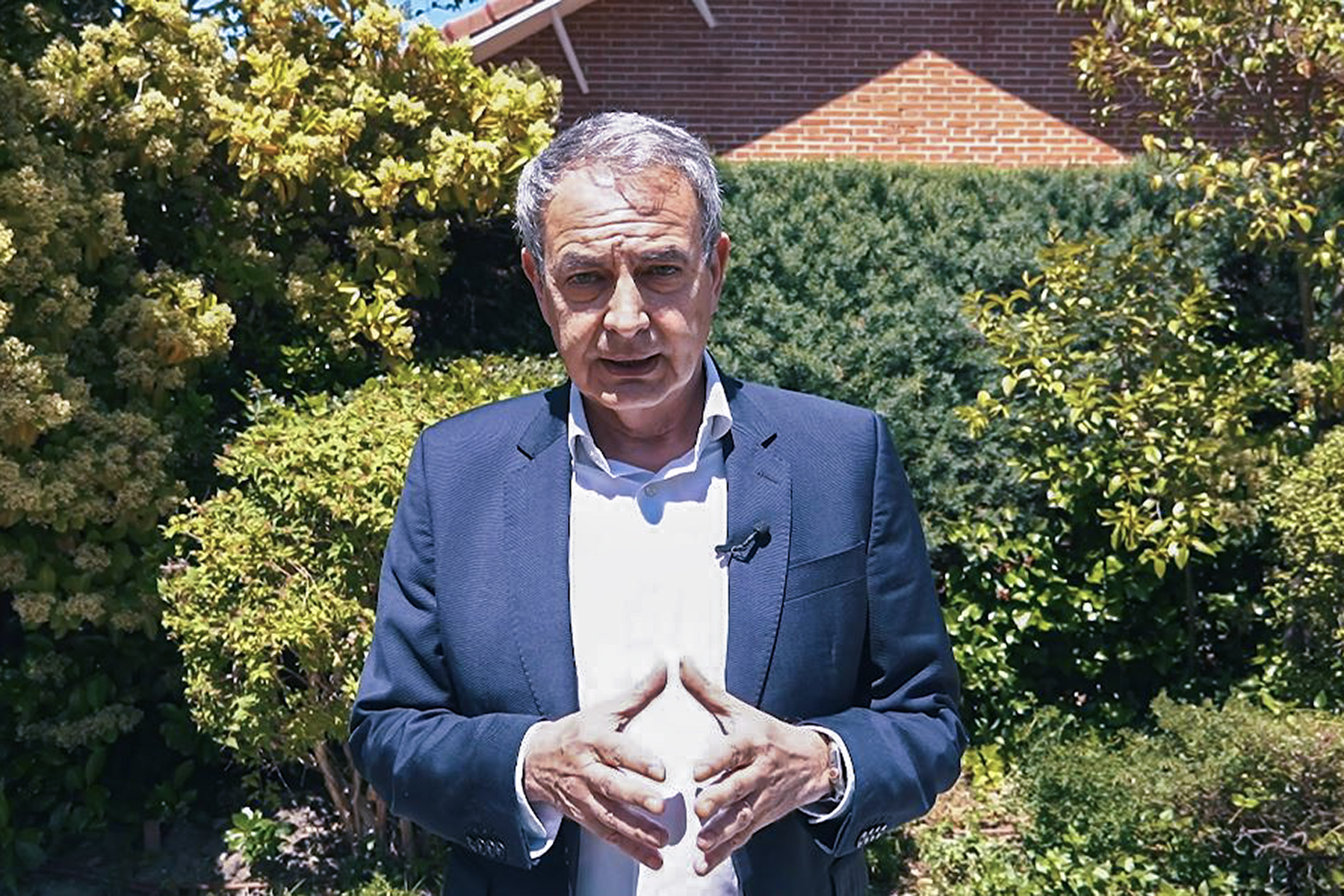 Captura del v�deo remitido por Jos� Luis Rodr�guez Zapatero.