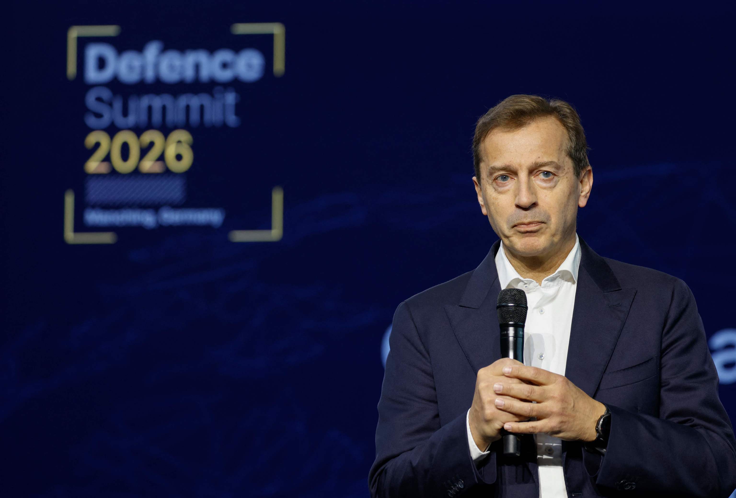 Guillaume Faury, CEO de Airbus, durante el summit