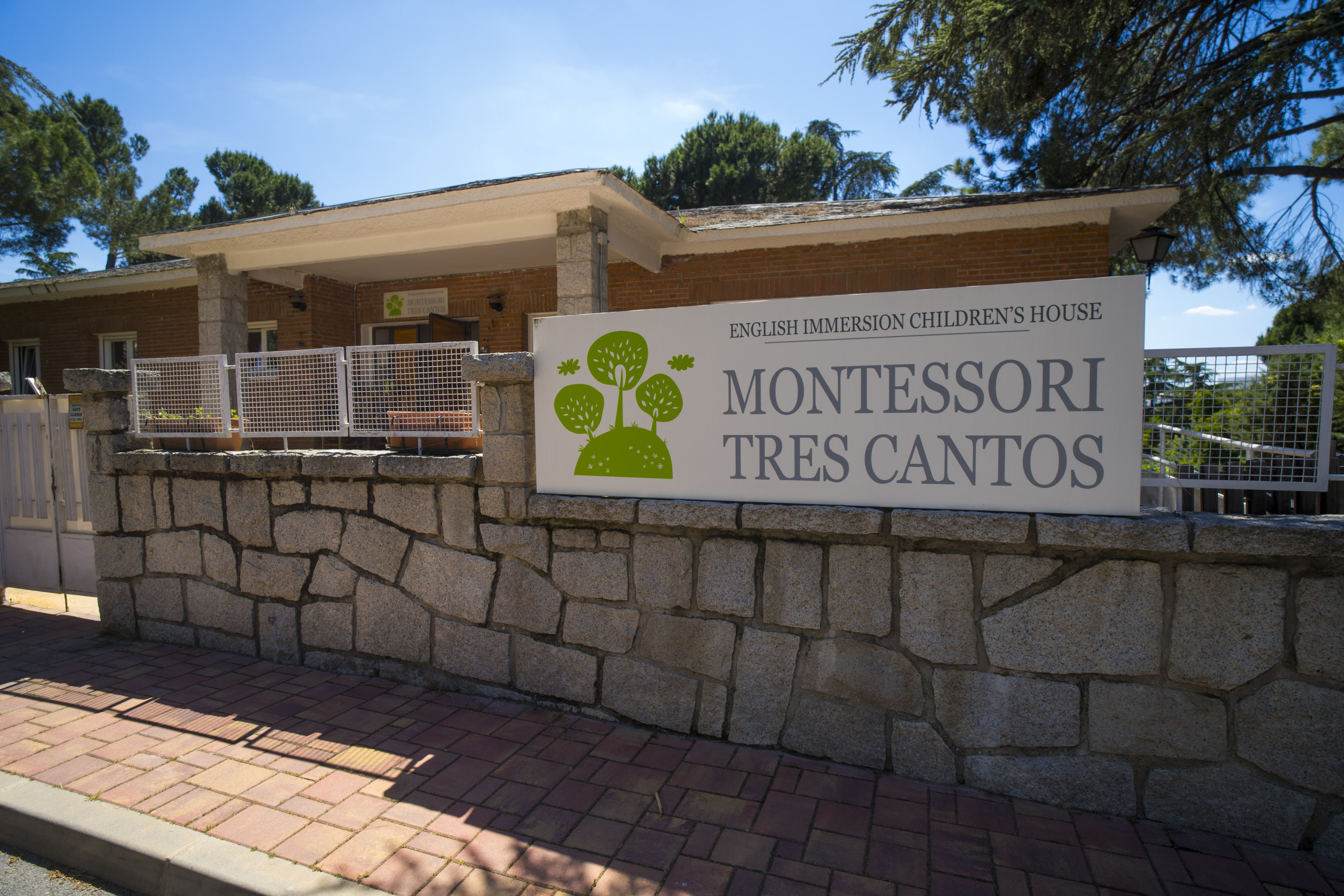 Escuela Montessori de Tres Cantos (Madrid), ayer.