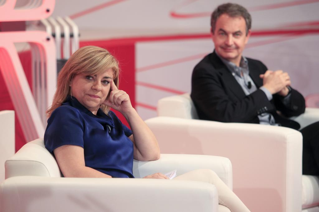 Elena Valenciano y Jos� Luis Rodr�guez Zapatero, en un acto del PSOE en 2014.