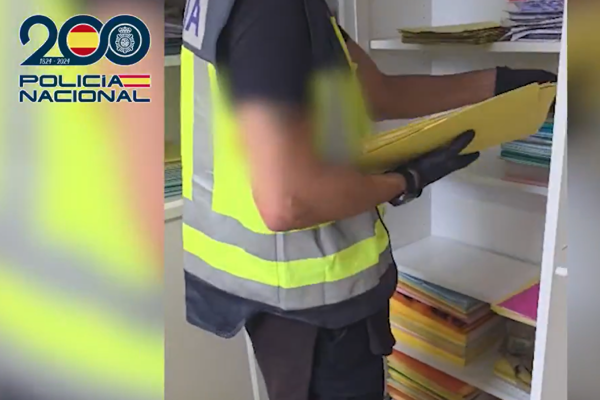 Captura de pantalla del v�deo difundido por Polic�a.