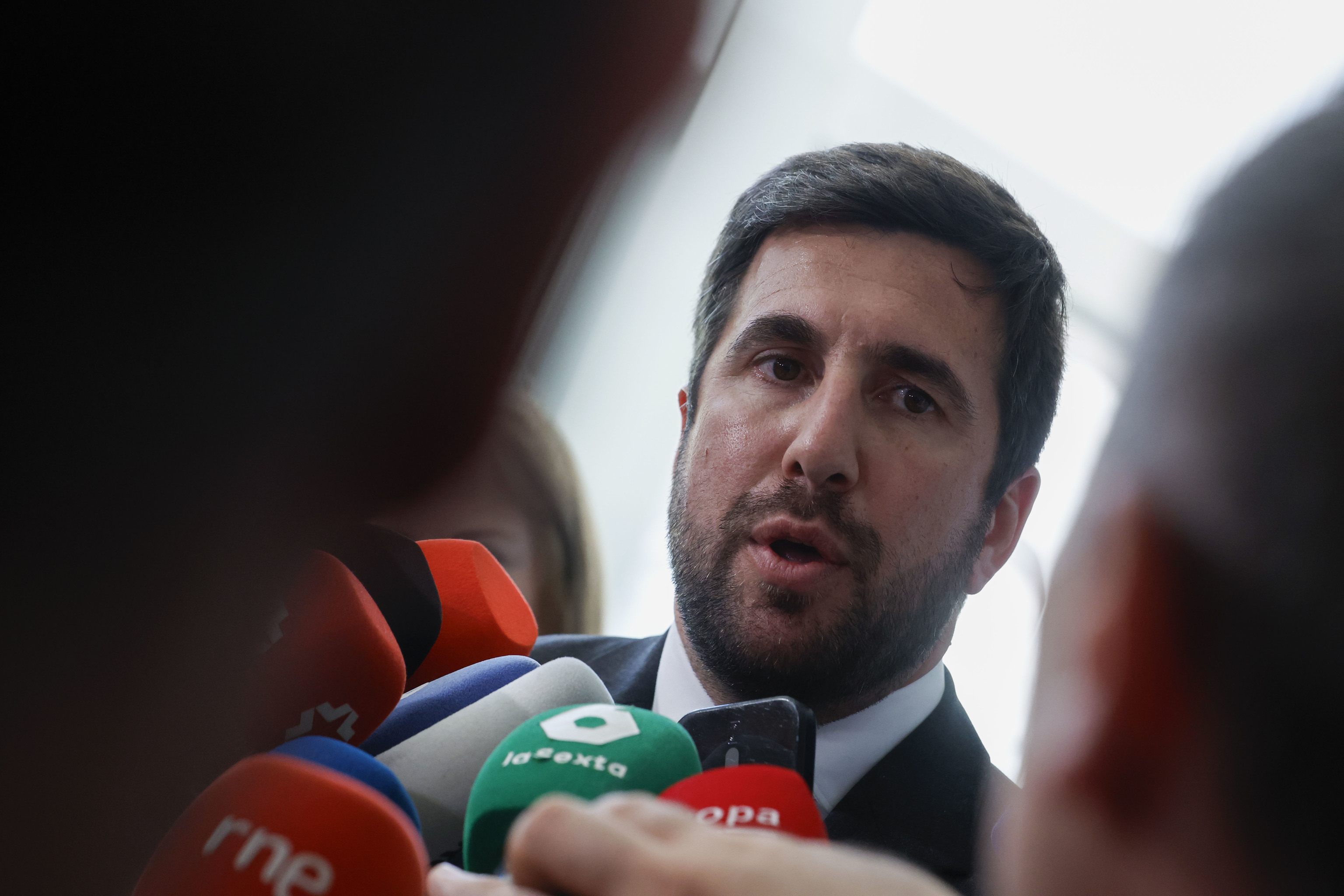 Enrique Riquelme, durante un acto.
