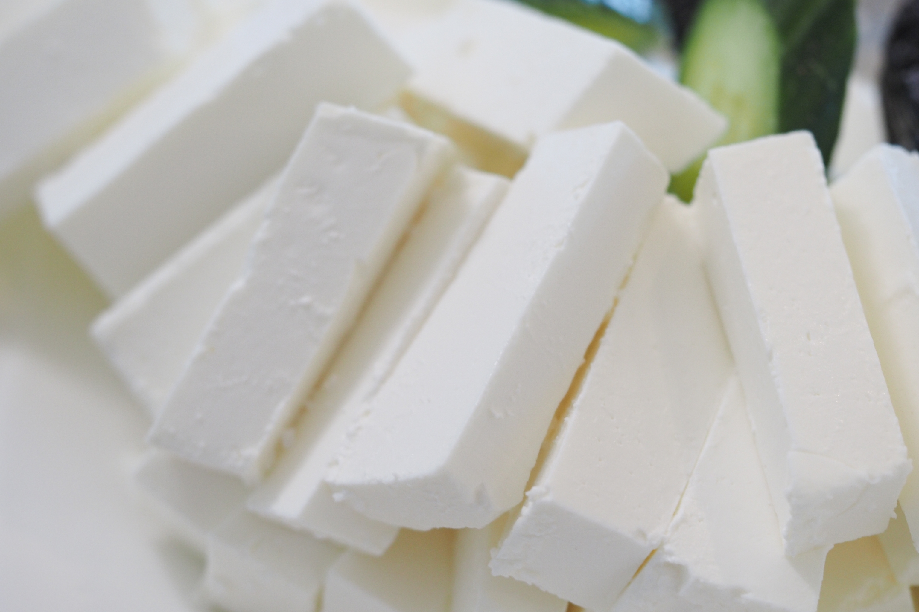 Queso fresco en imagen de archivo.