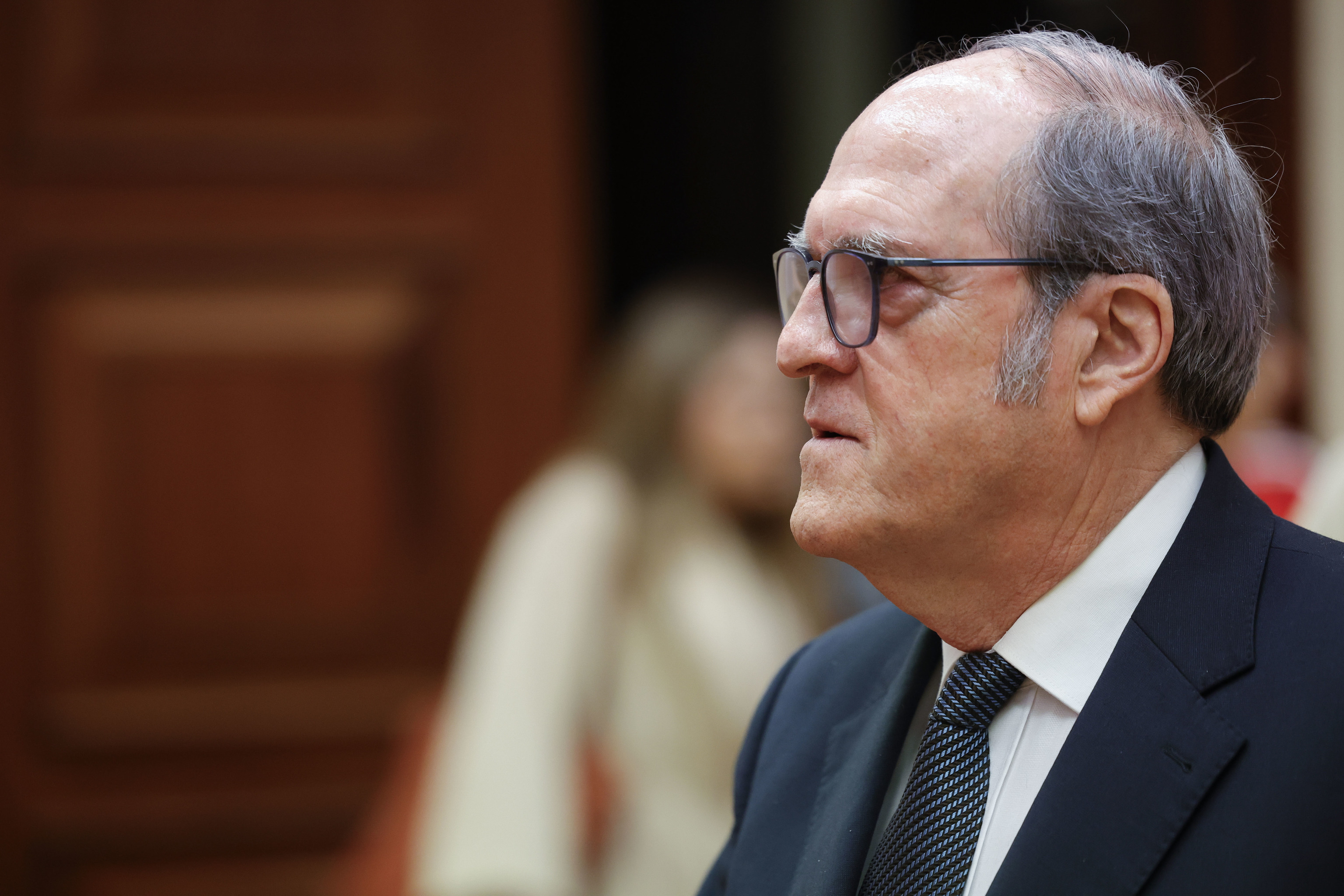 El defensor del Pueblo, Ángel Gabilondo, antes de comparecer en el Congreso para presentar el informe del año 2025.