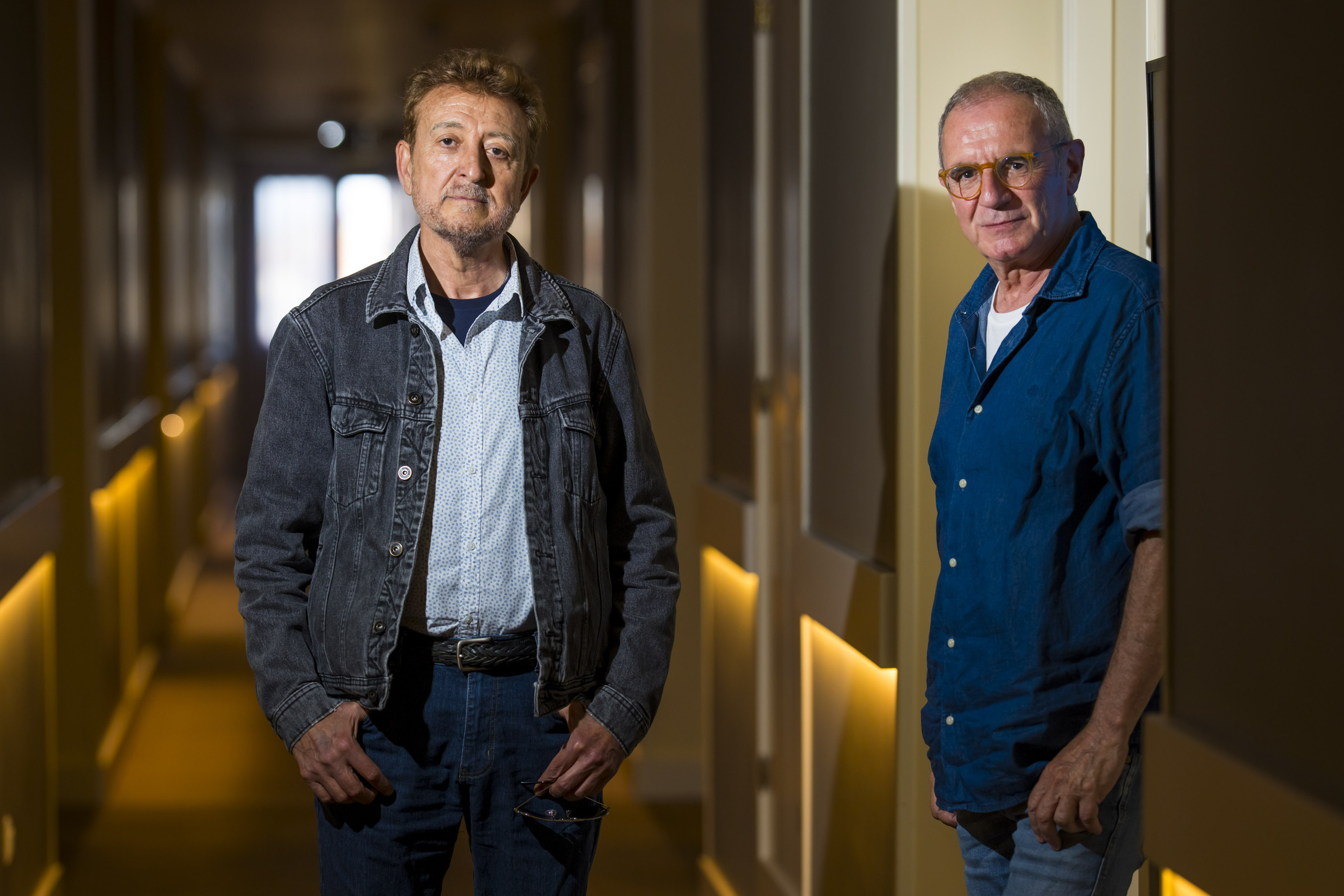 Manolo Garc�a y Quimi Portet, miembros de El �ltimo de la Fila.