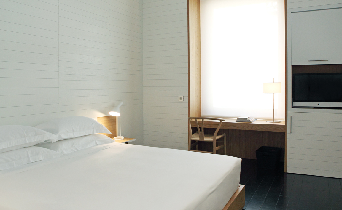 Una de las habitaciones de Atrio.