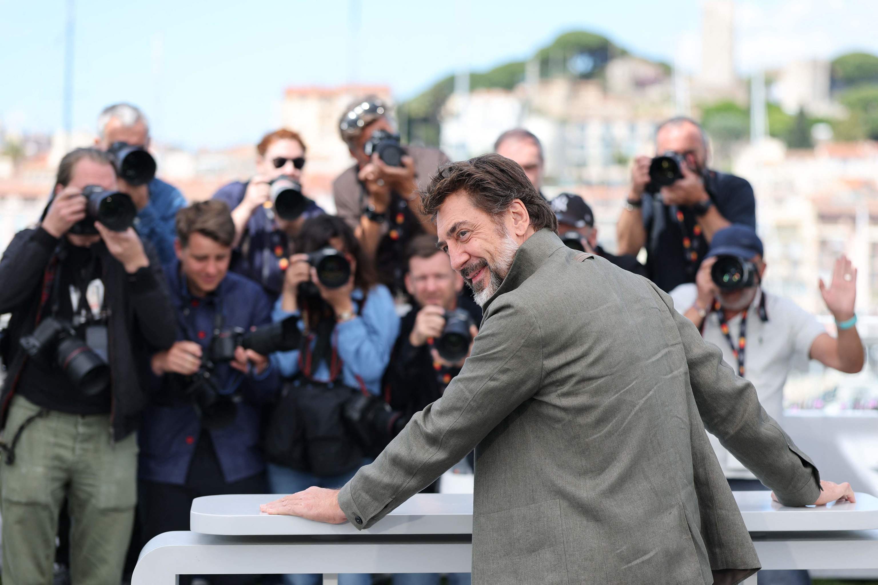 Javier Bardem en la presentaci�n de El ser querido.