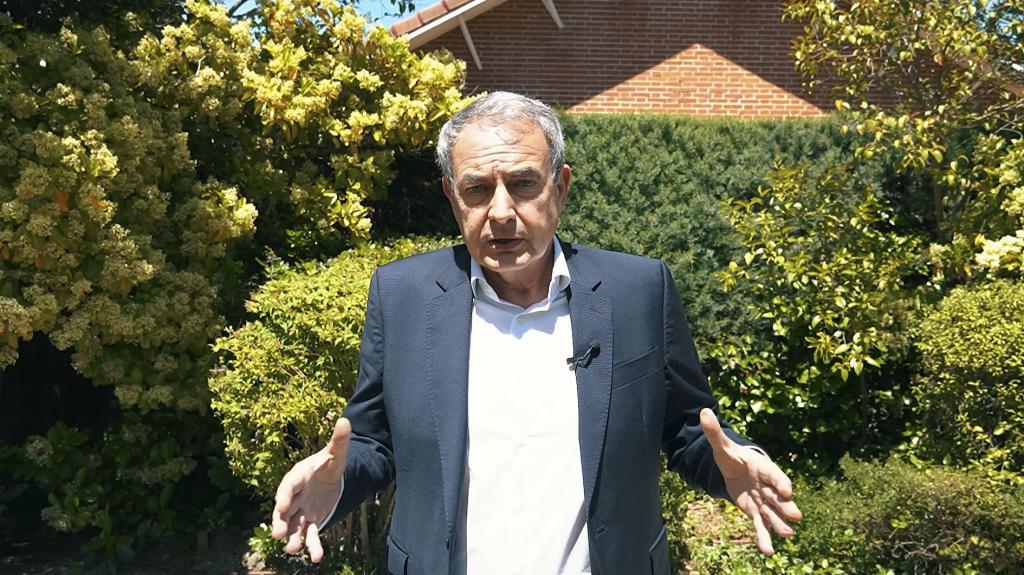 José Luis Rodríguez Zapatero, durante el vídeo que grabó tras conocer su imputación.