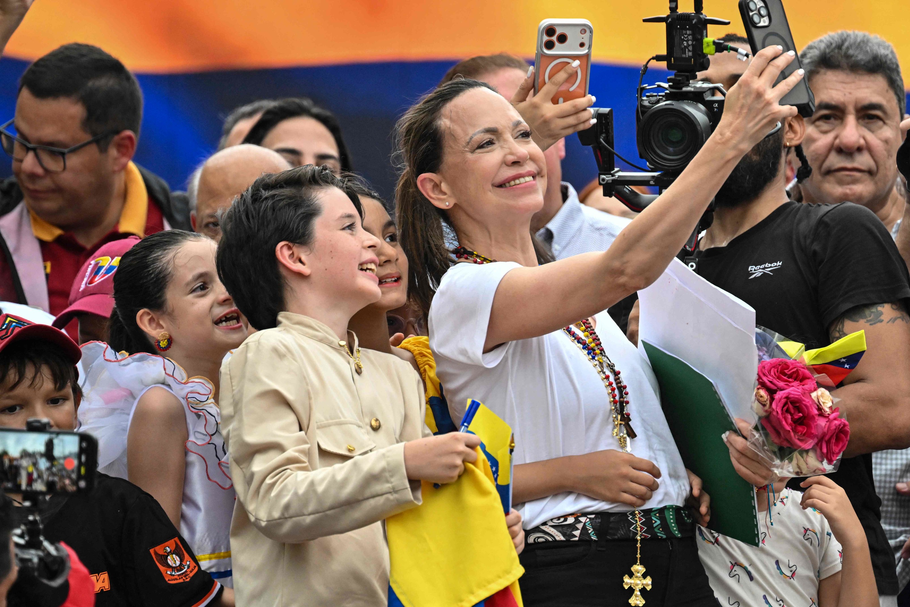 Mar�a Corina Machado, en Ciudad de Panam�