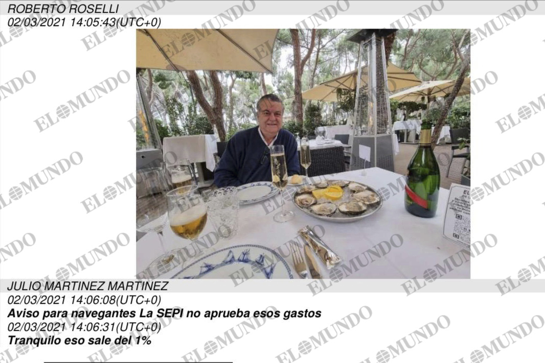 Uno de los implicados en el rescate de Plus Ultra en una imagen del informe de la Udef.