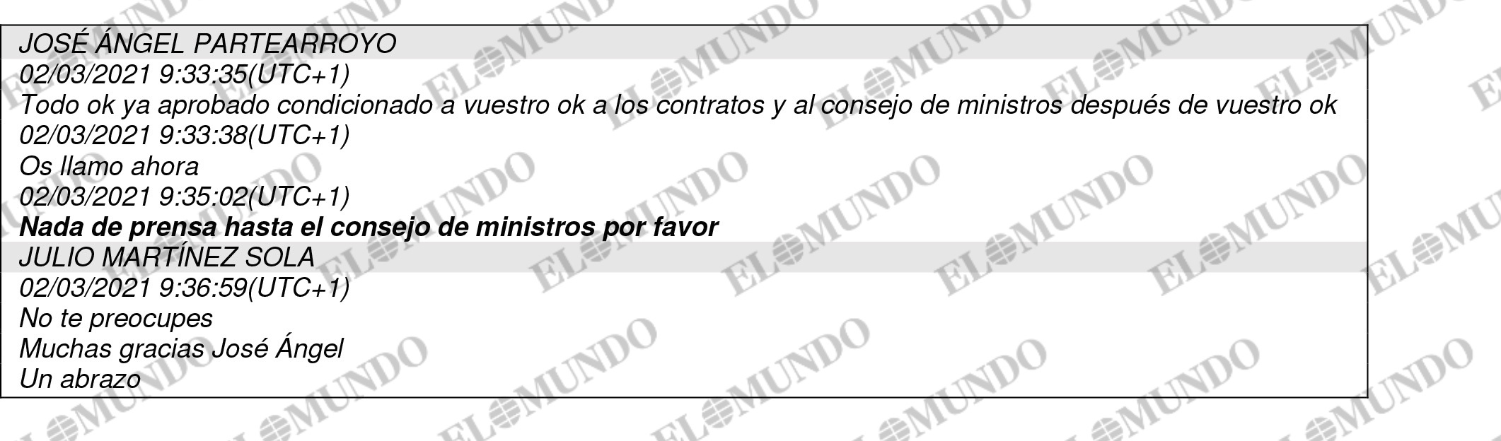 Conversaci�n entre Jos� �ngel Partearroyo y Julio Mart�nez Sola.