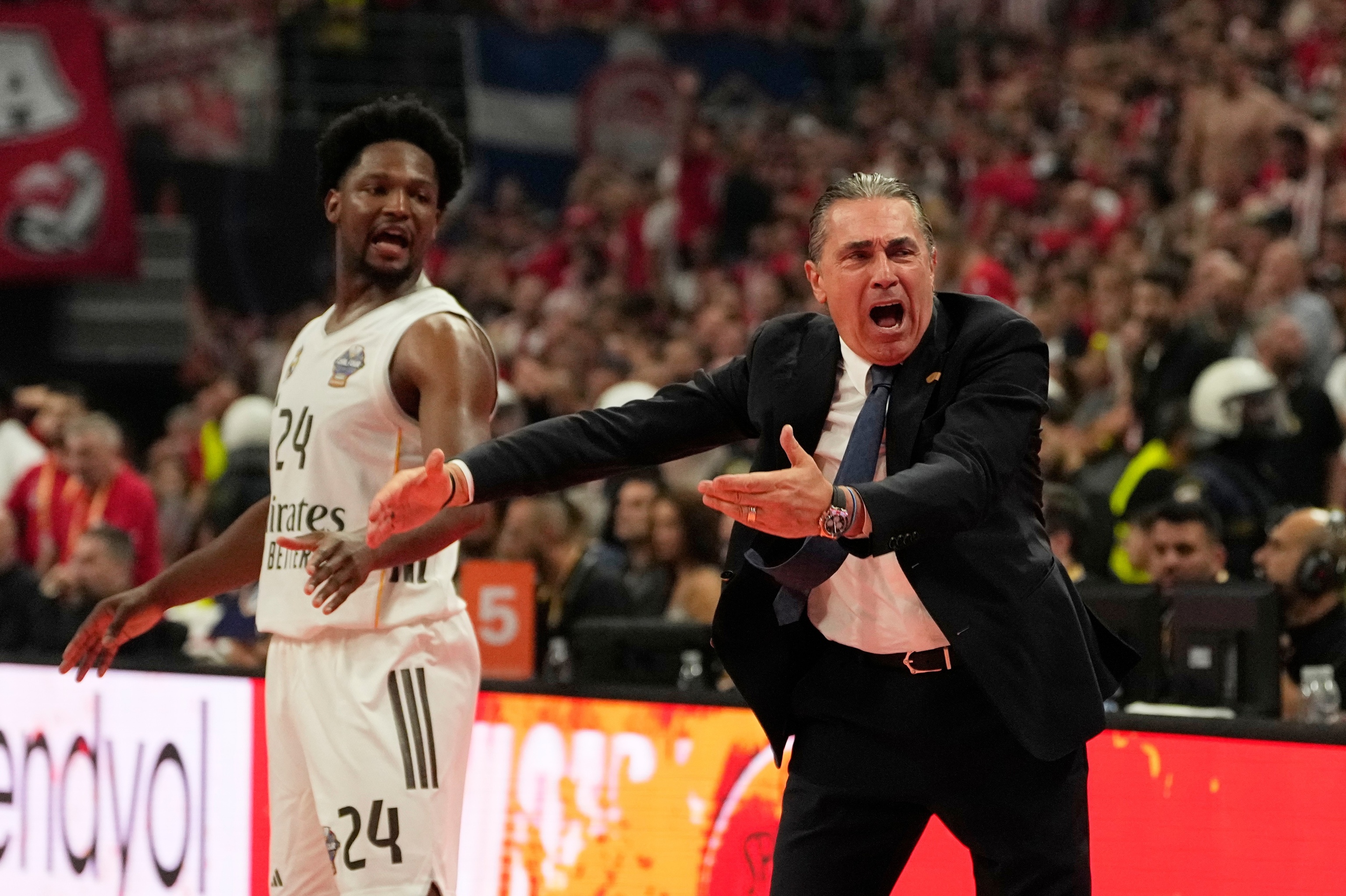 Scariolo, durante la final.
