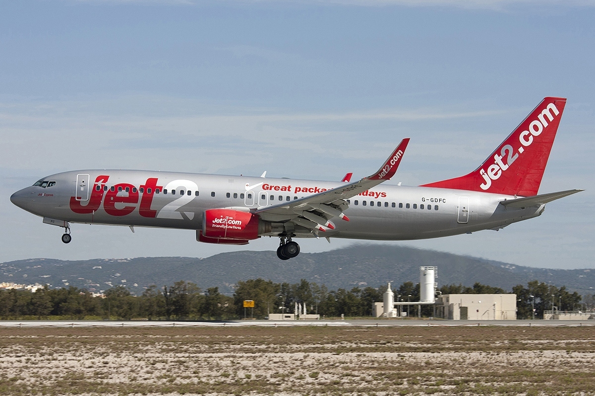 Despeque de un avi�n de la compa��a Jet2.