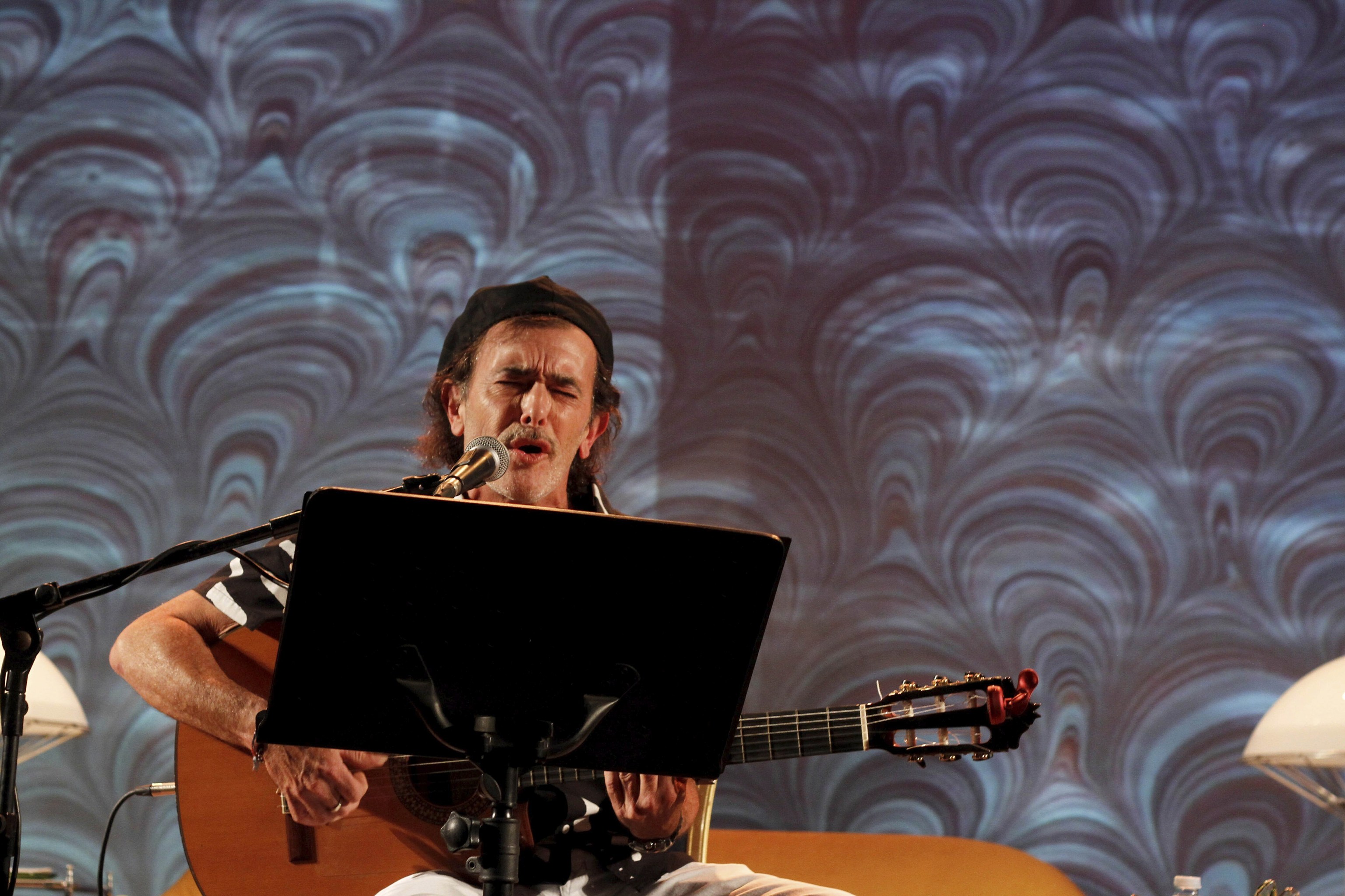 Juan Carlos Arag�n, en el Festival Cosmopo�tica celebrado en C�rdoba en 2018.