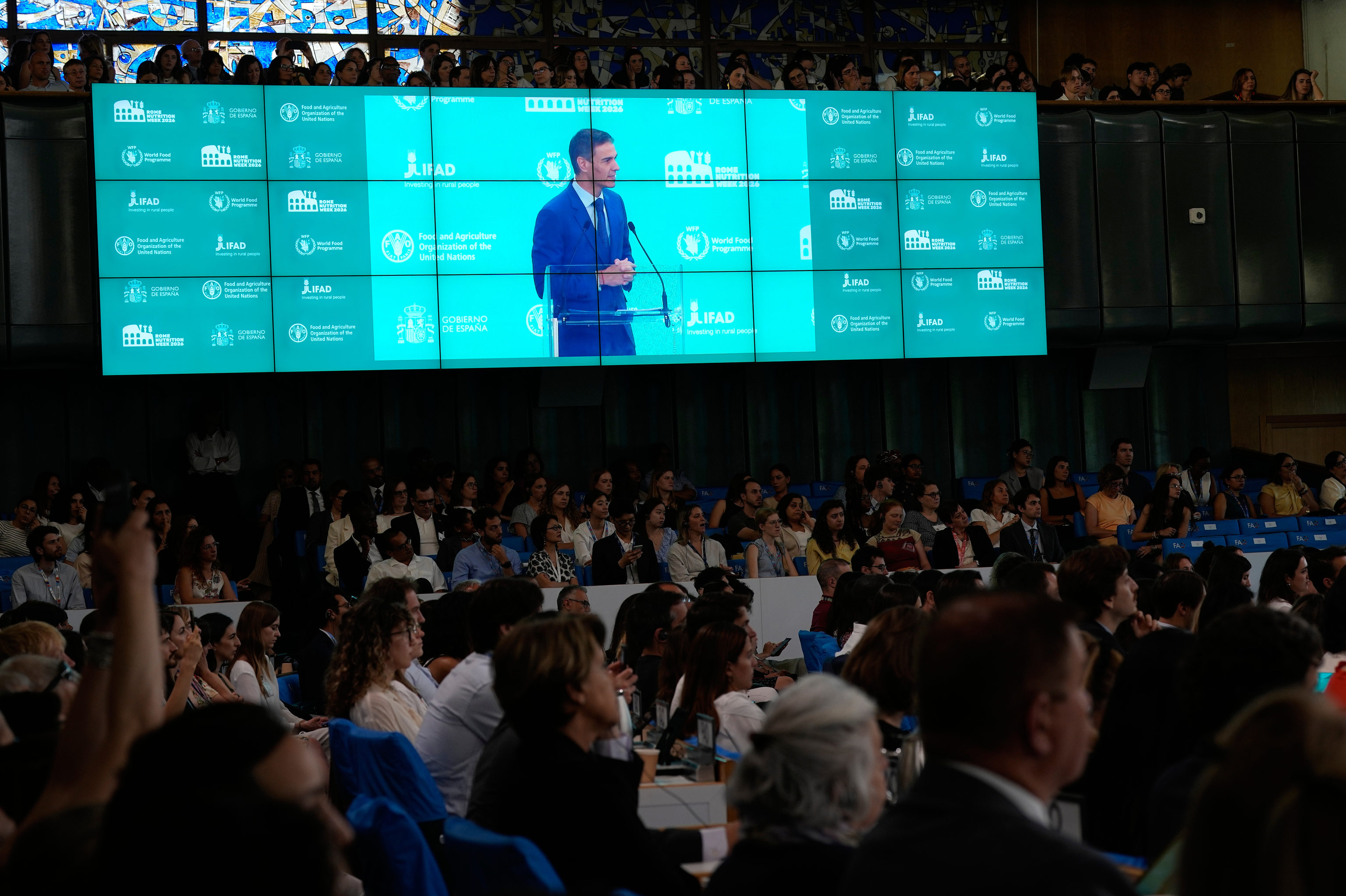 Intervenci�n de S�nchez en la FAO.