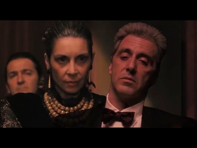 Michael y Connie Corleone en 'El Padrino III'.