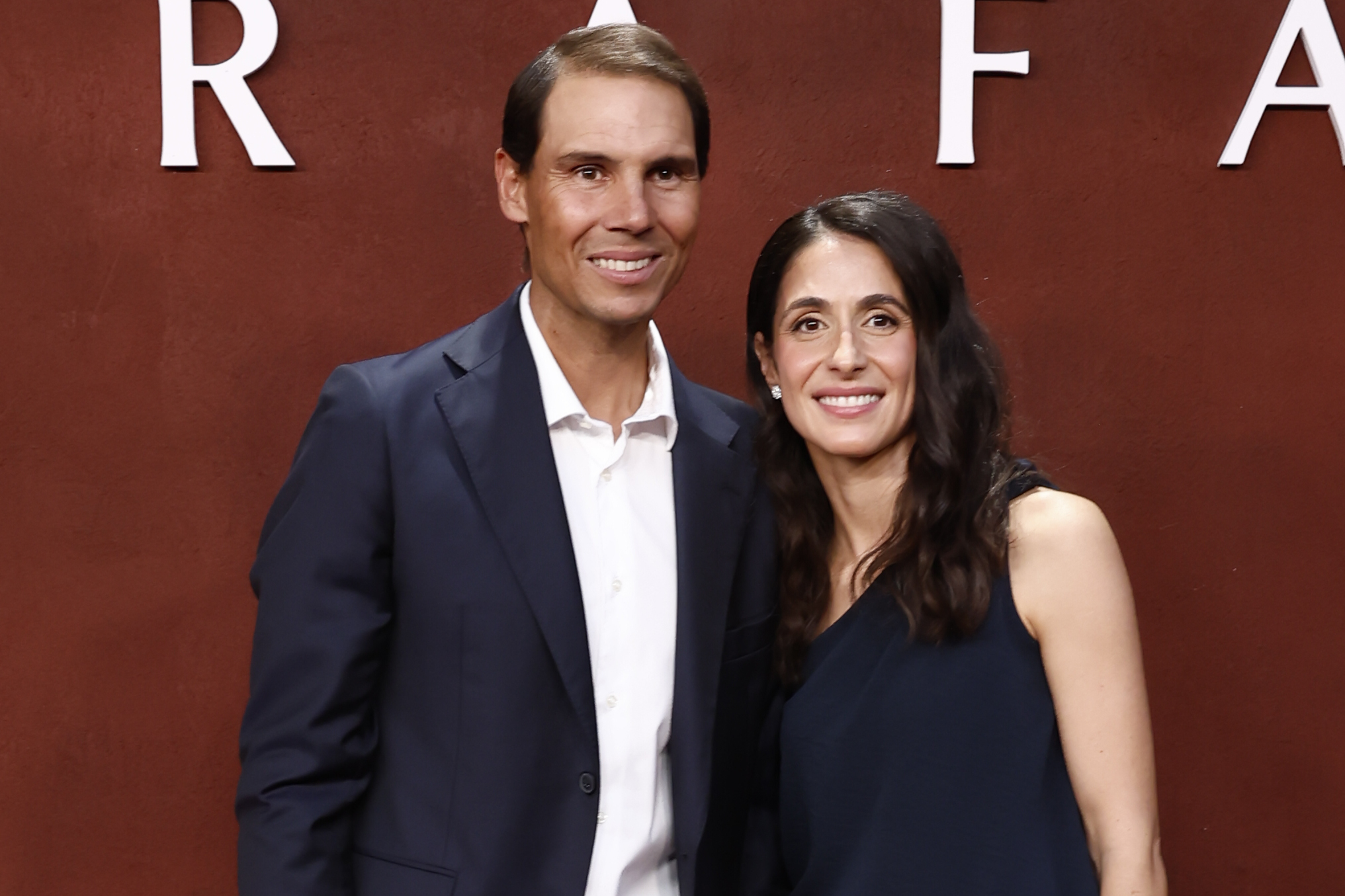 Rafa Nadal y Mery Perell� durante la presentaci�n de la docuserie 'Rafa'