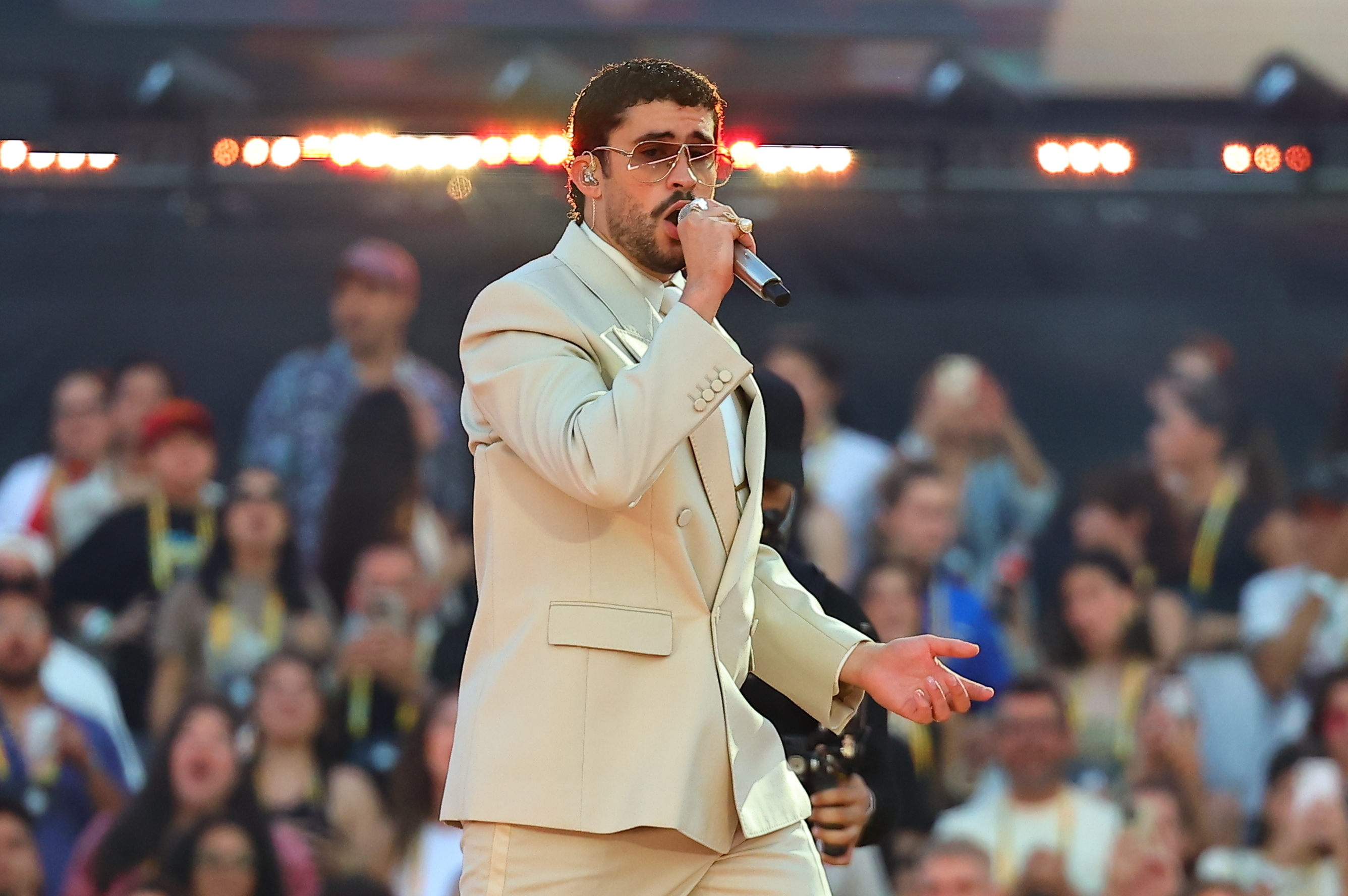 El cantante Bad Bunny en un concierto en Barcelona