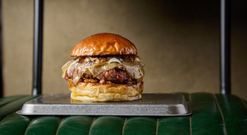 Hamburguesa 'La Perla' de La Bistroteca.