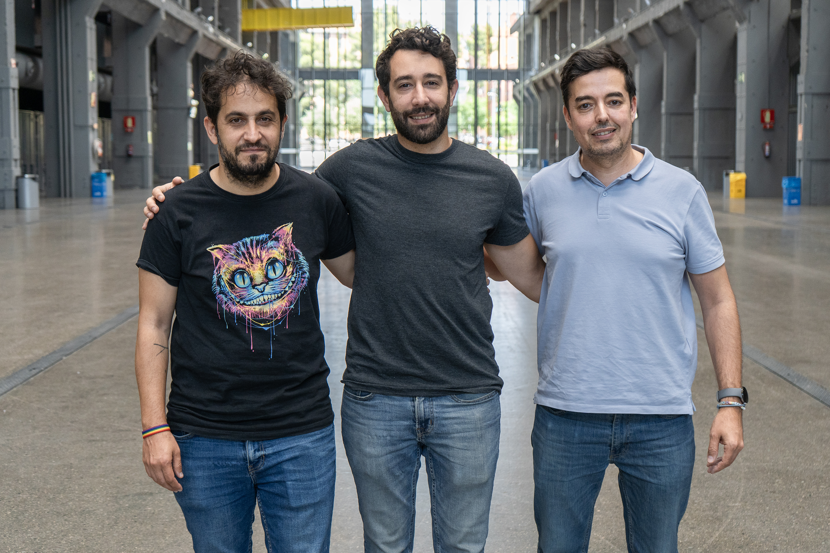 En la foto, de izq a der, los fundadores: Jorge García, Diego Muñoz y Víctor Manuel Morán.