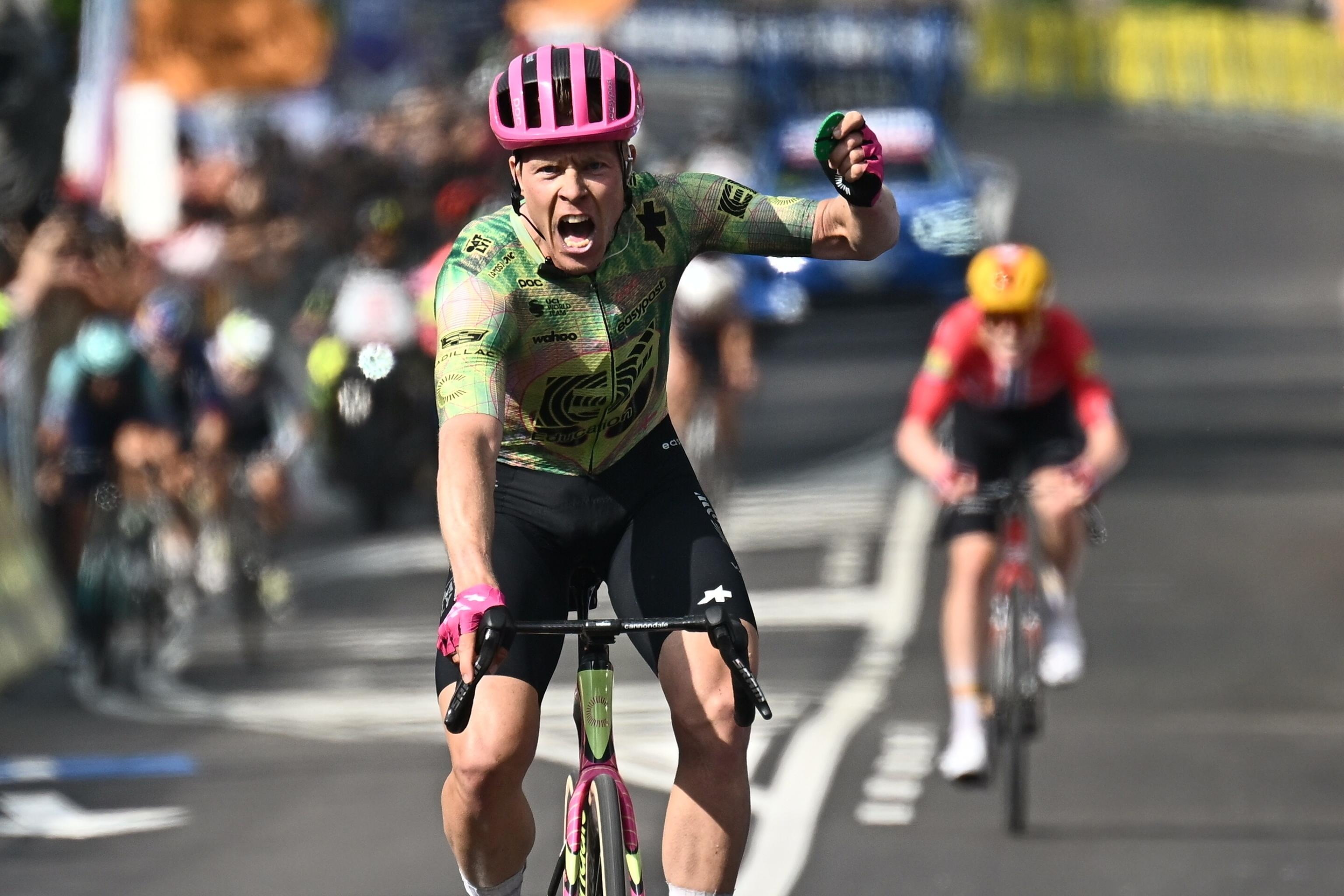 Valgren celebra su triunfo en Andalo.