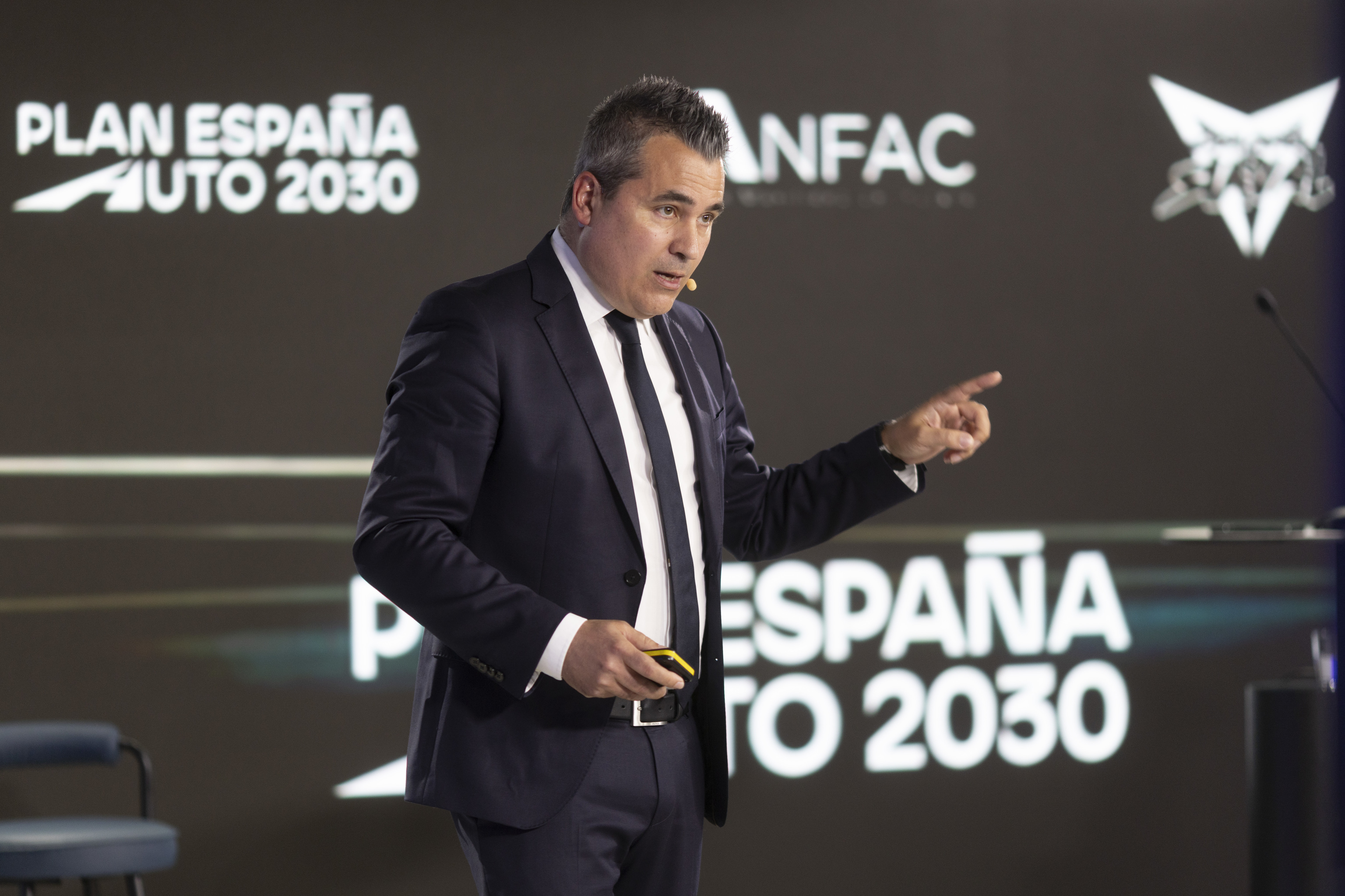 El CEO de Indra, Josep Maria Recasens, en la presentación del plan Auto 2030