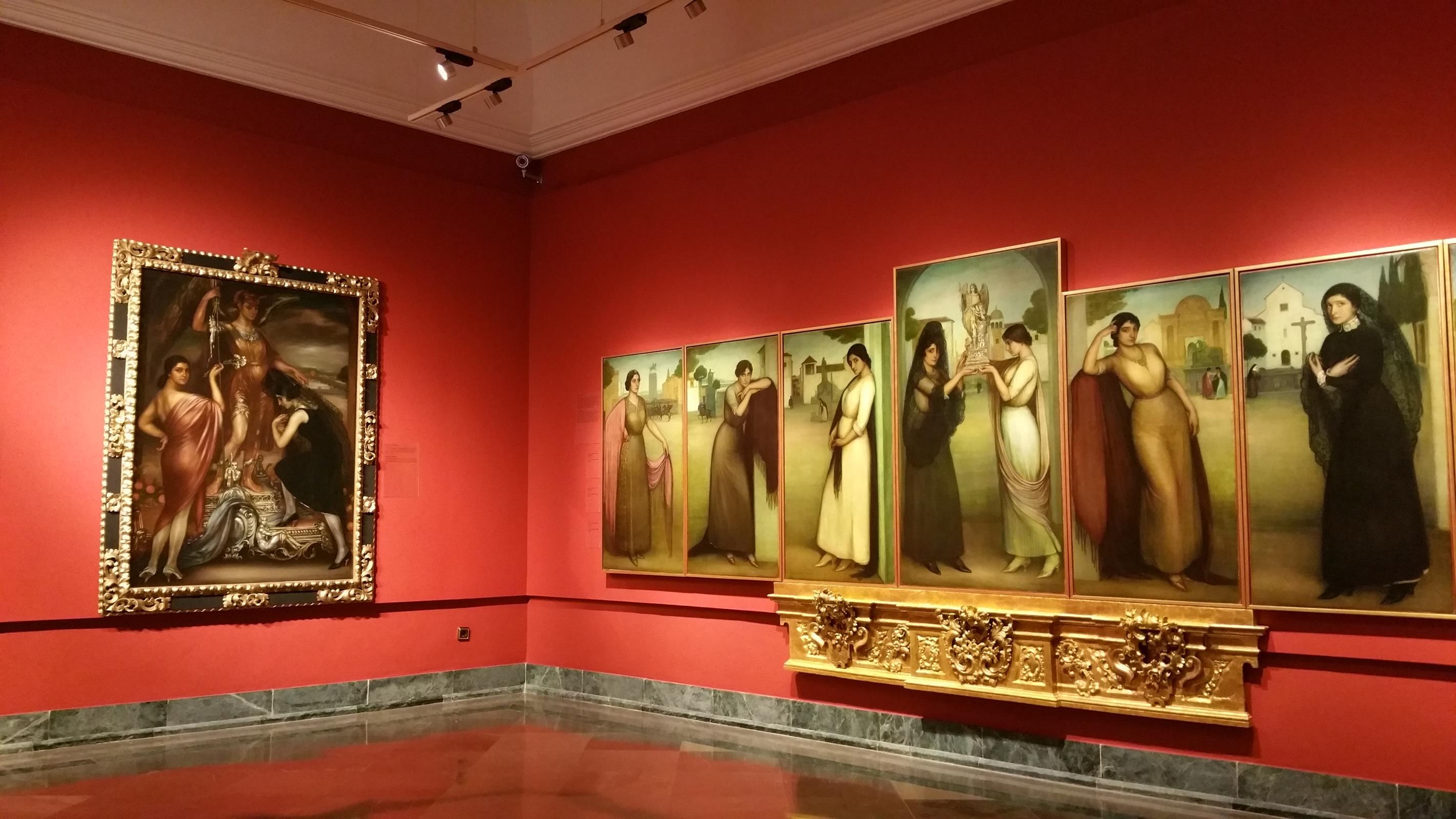 Sala del museo de Julio Romero de Torres.