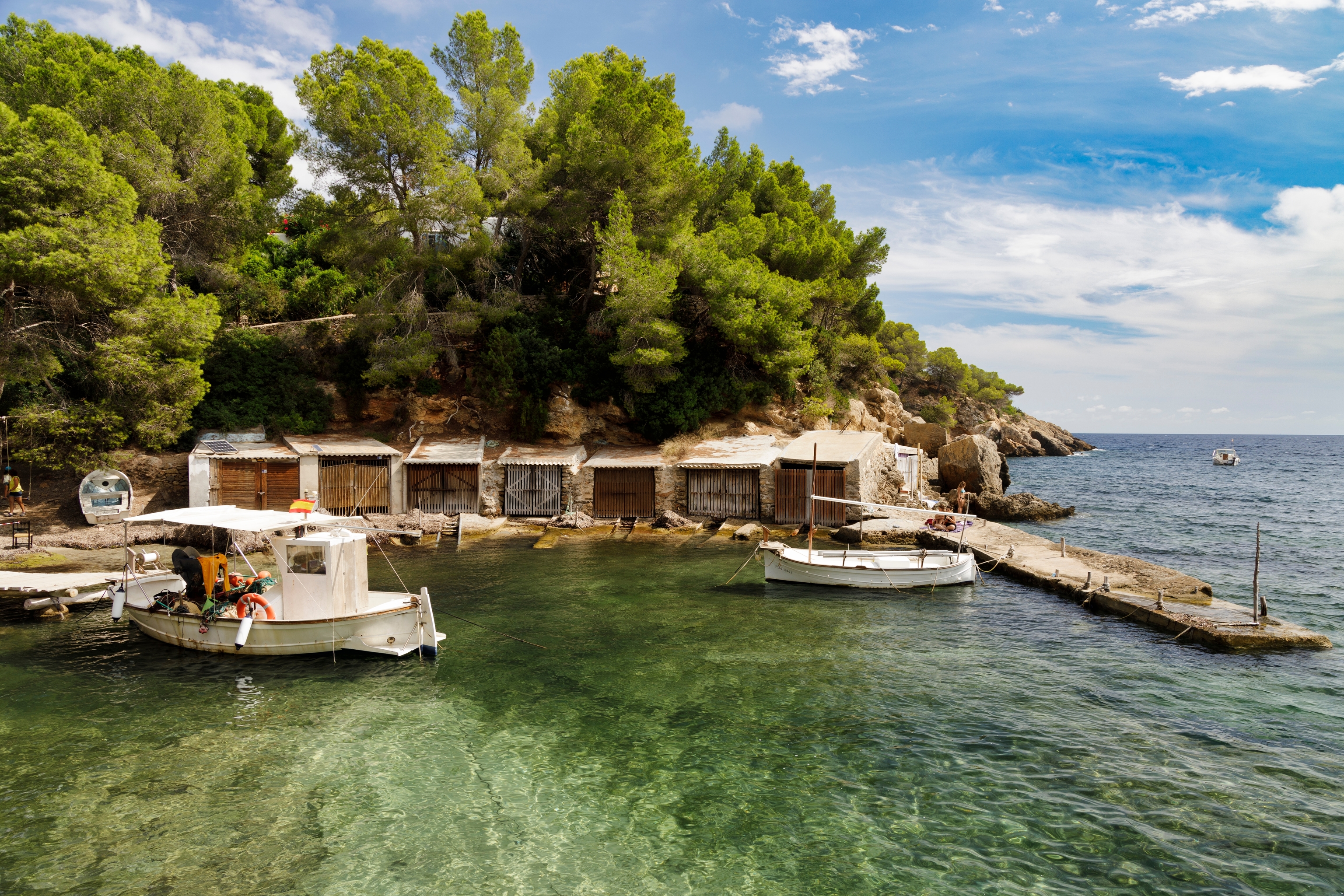 Cala Mastella, la pequeña cala de pescadores.