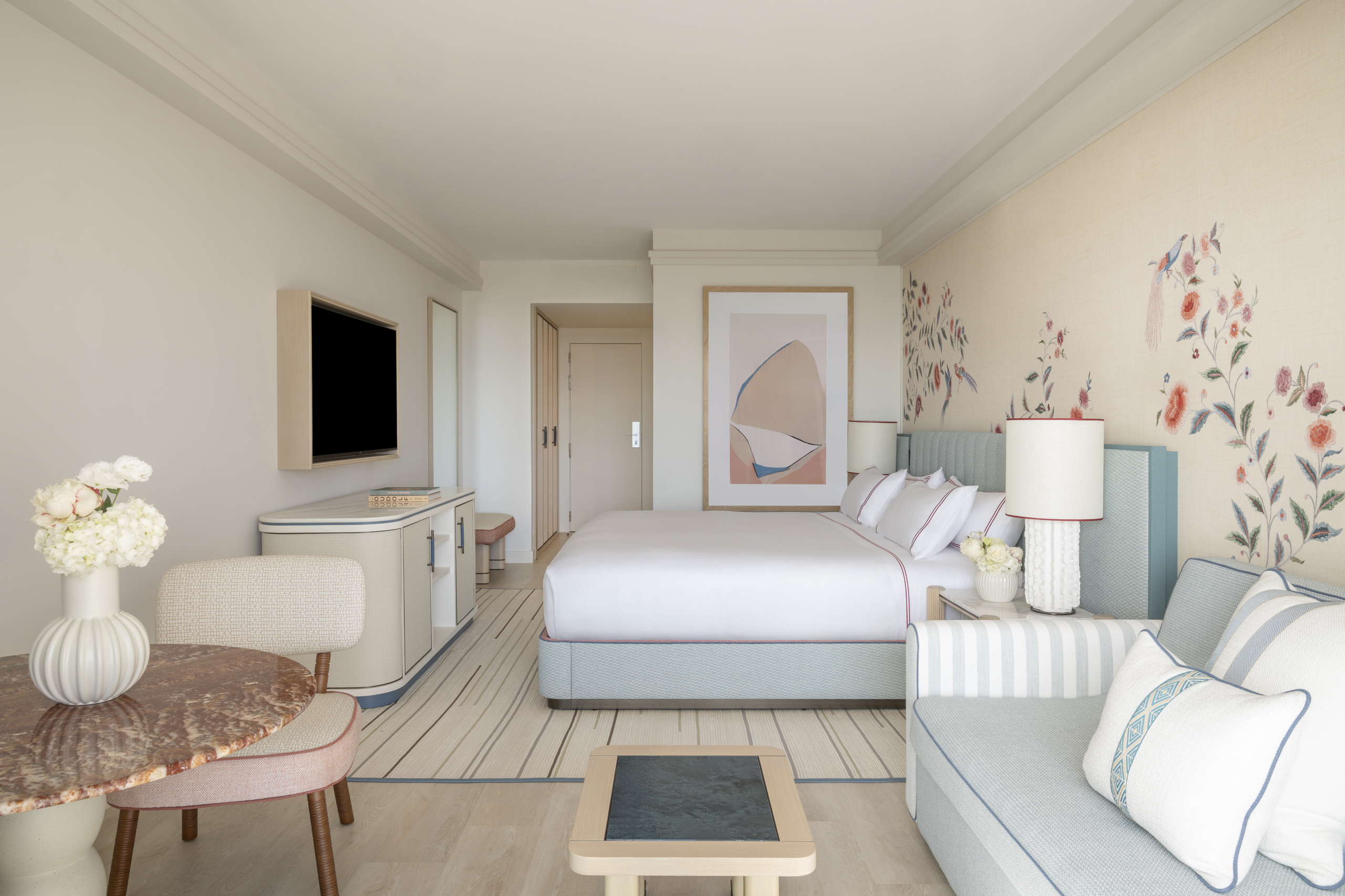 Una de las habitaciones del hotel.