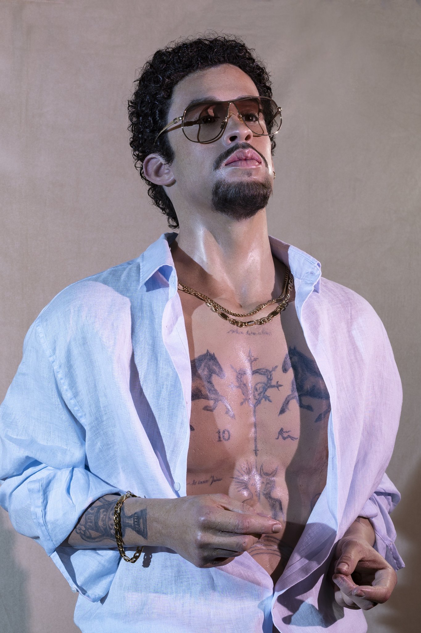 Figura de Bad Bunny para el Museo de Cera de Madrid.