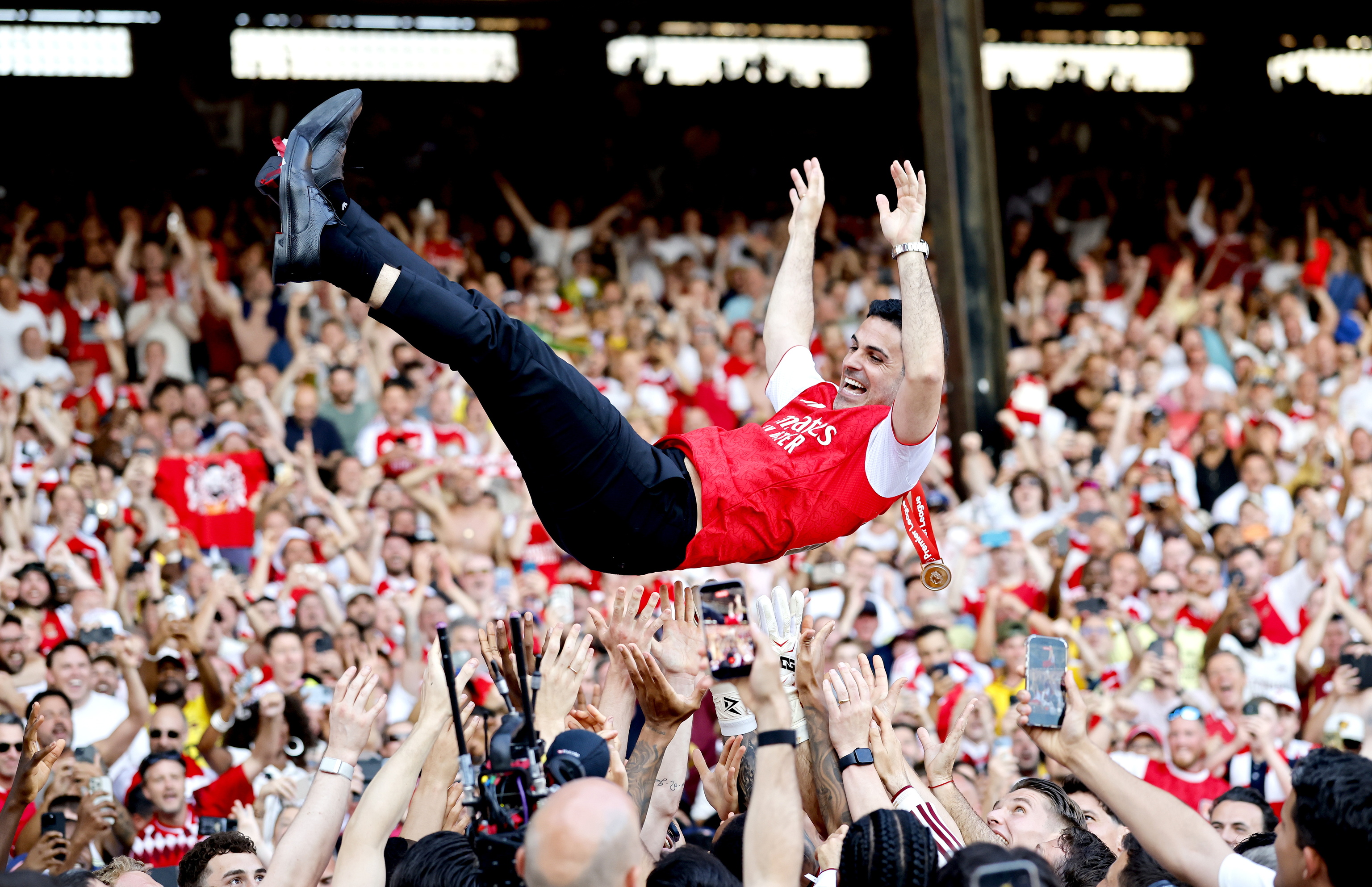 Arteta, tras ganar la Premier.