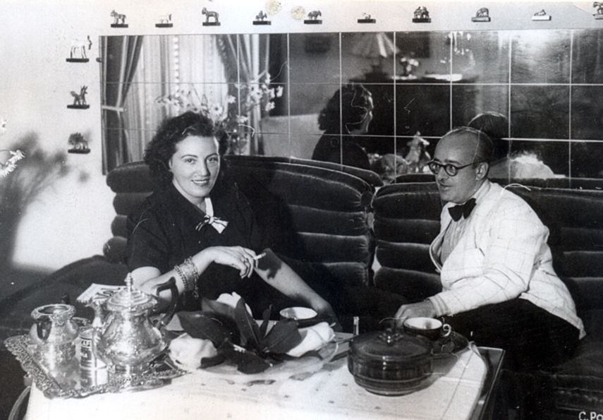 Conchita Rábago y Carlos Jiménez Díaz en 1949