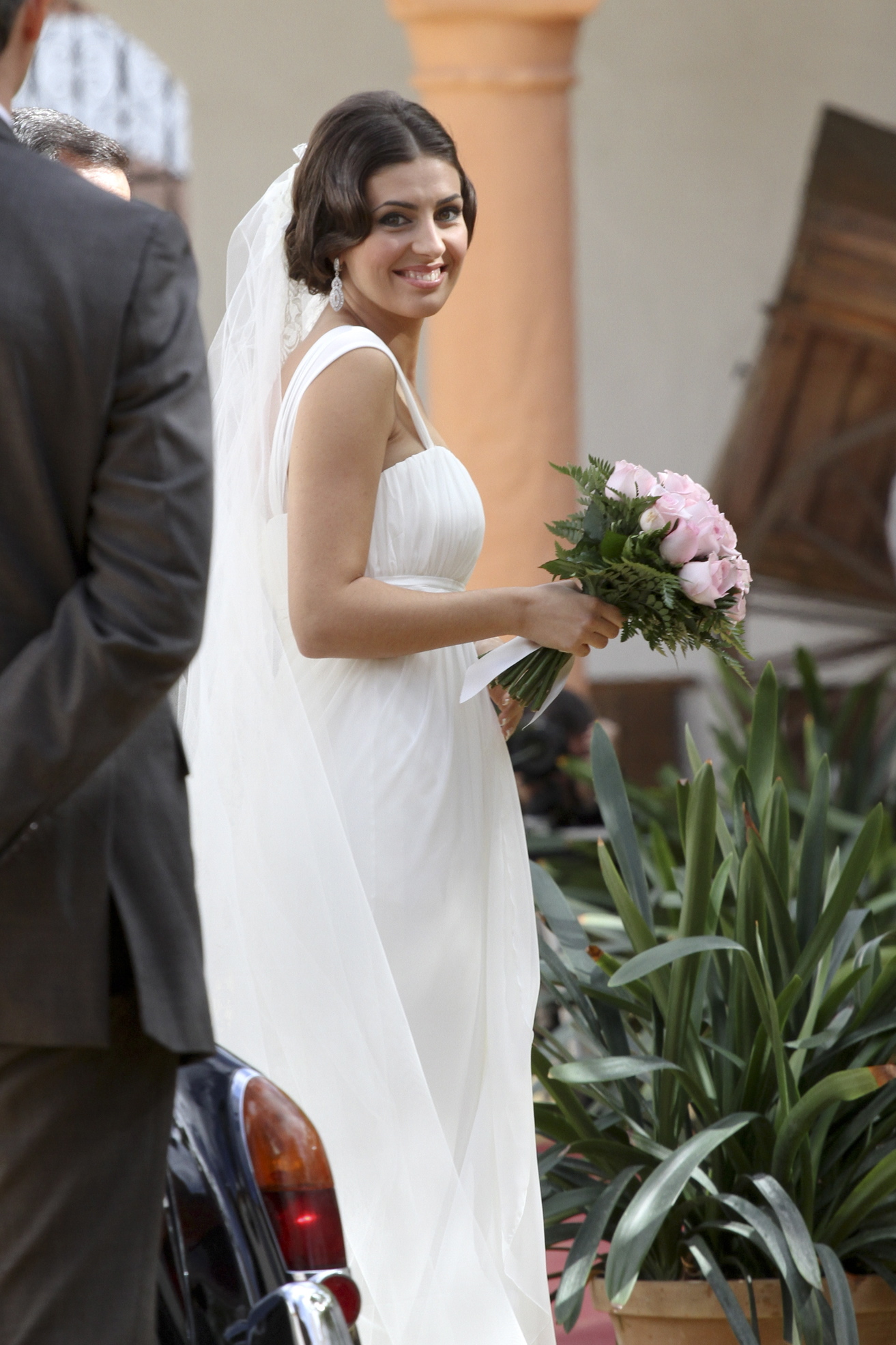 Elisabeth Garrido el día de su boda con Morante