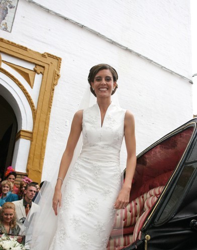 Cynthia Antúnez el día de su boda con Morante, el 23 de octubre de 2005