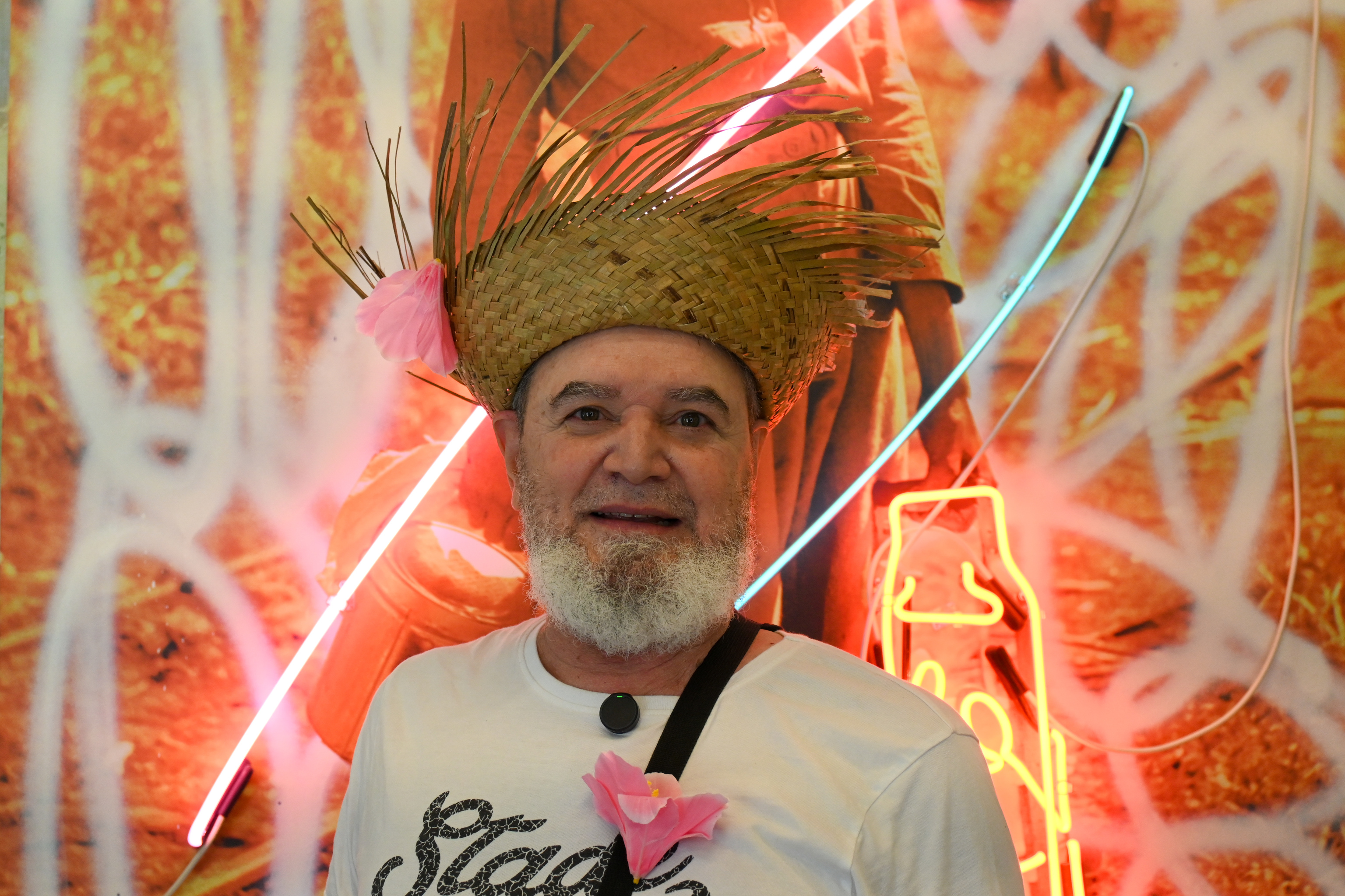 Un visitante paraguayo en 'La Placita'.