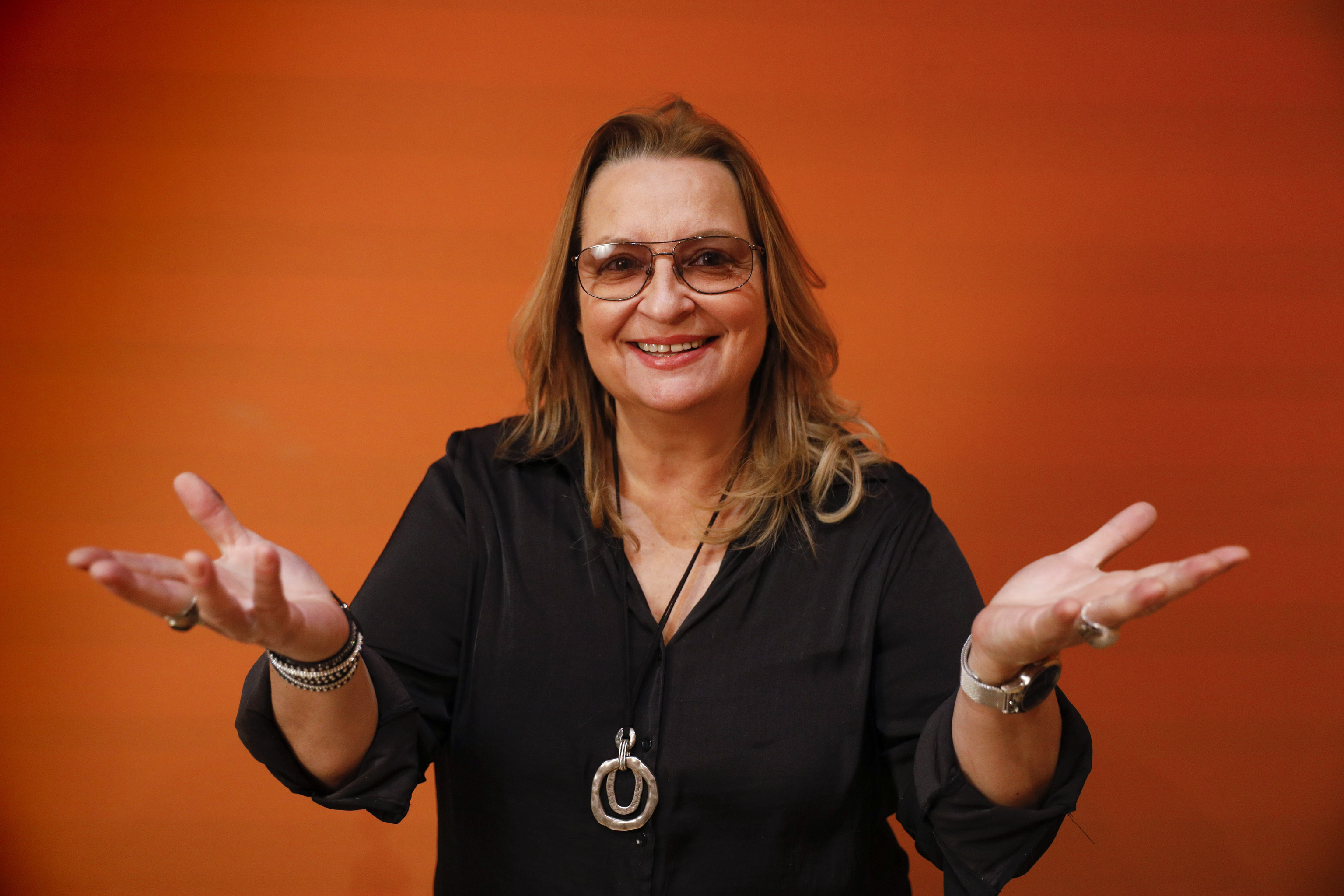 Patricia Kraus, en su estudio de ensayo, en Madrid.