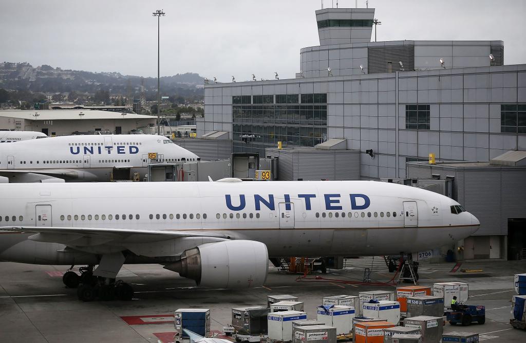 Un avión de United Airlines en imagen de archivo.