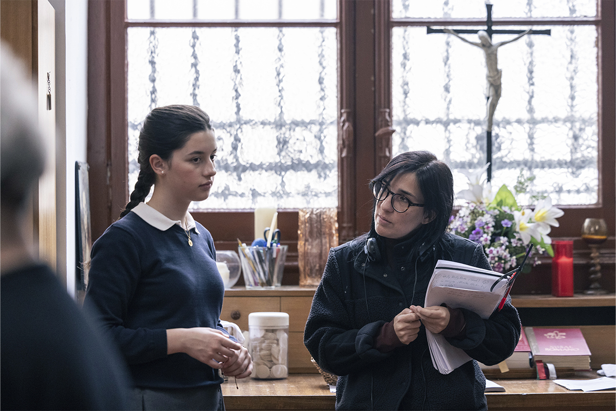 Rodaje de 'Los domingos', con Blanca Soroa y Alauda Ruiz de Azúa