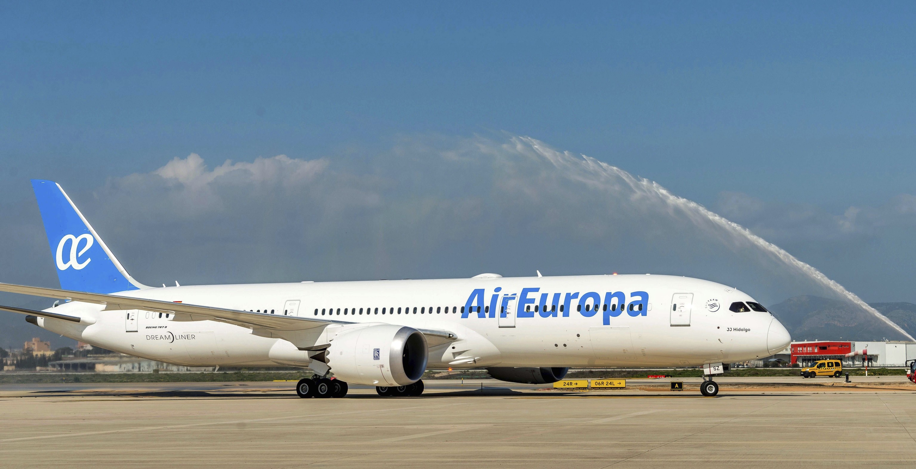 Un Boeing 787-900 Dreamliner de la compañia AirEuropa.