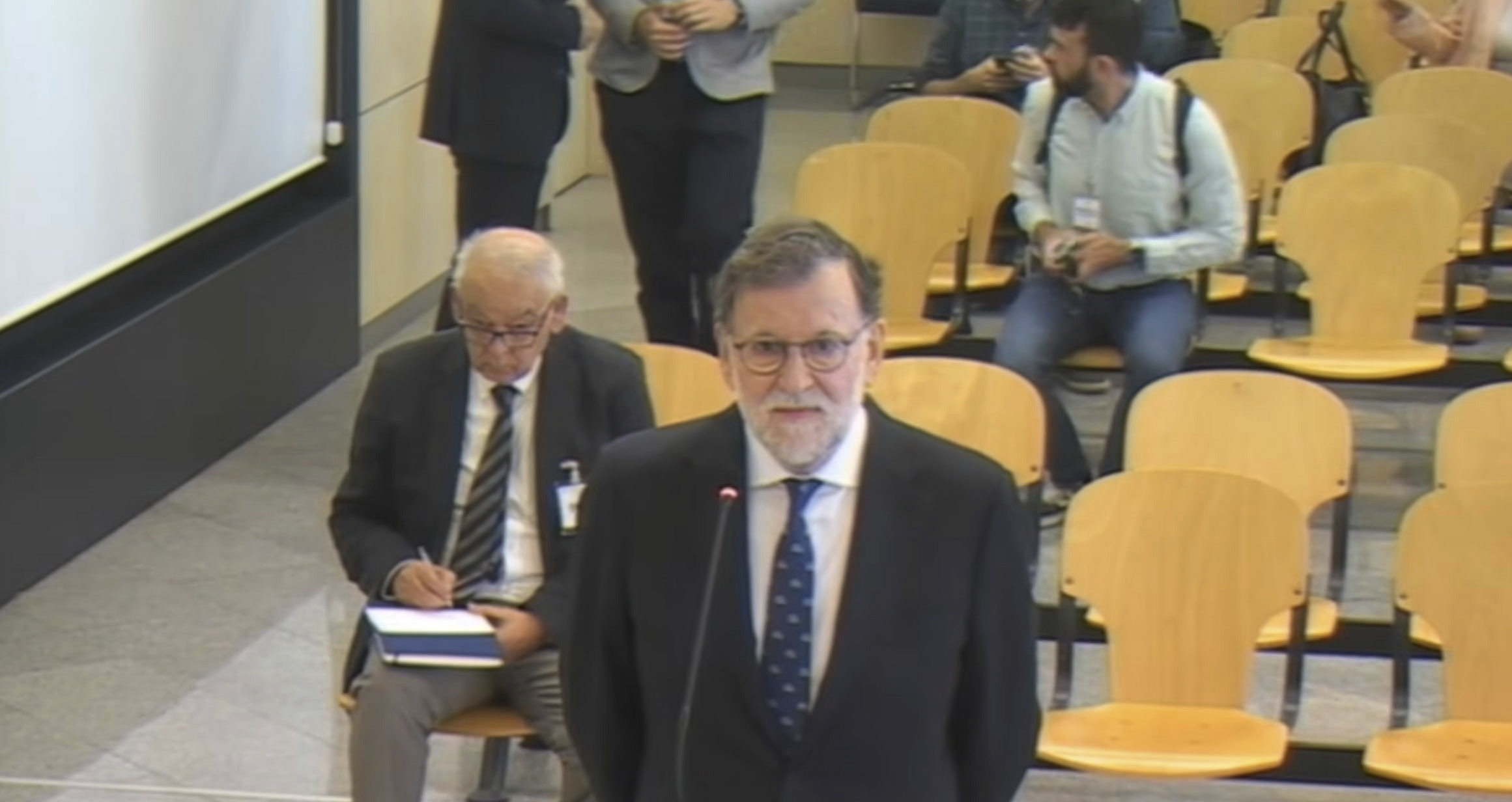 Mariano Rajoy, durante su declaración en el juicio del 'caso Kitchen'.